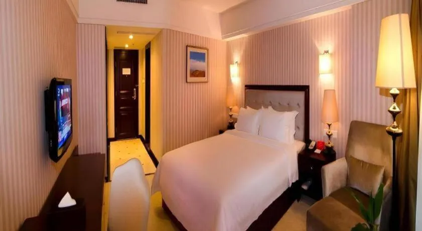 Bed in Yunhai Hotel Zhuhai