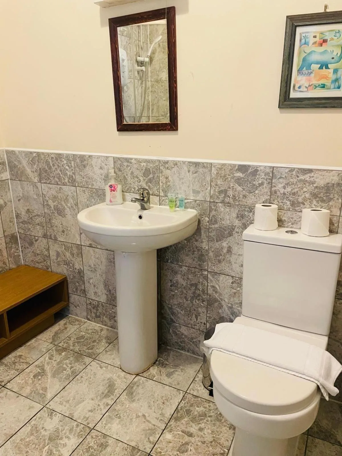 Toilet in Eurobar & Hotel