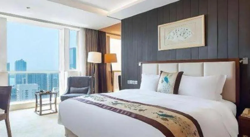 Bed in Qingdao Haidu Hotel