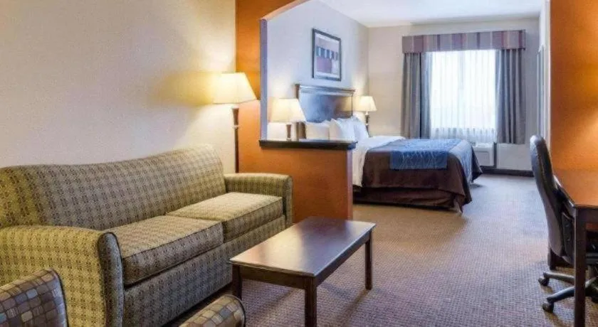 Bed in Comfort Inn & Suites Winnie