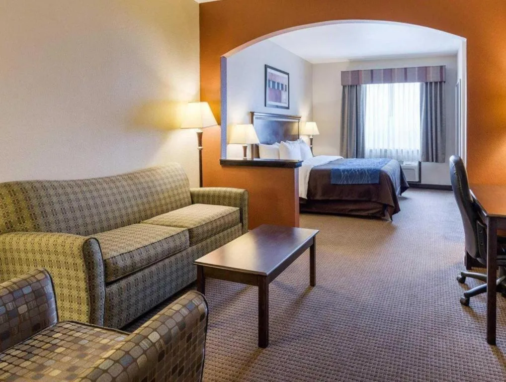 Bed in Comfort Inn & Suites Winnie