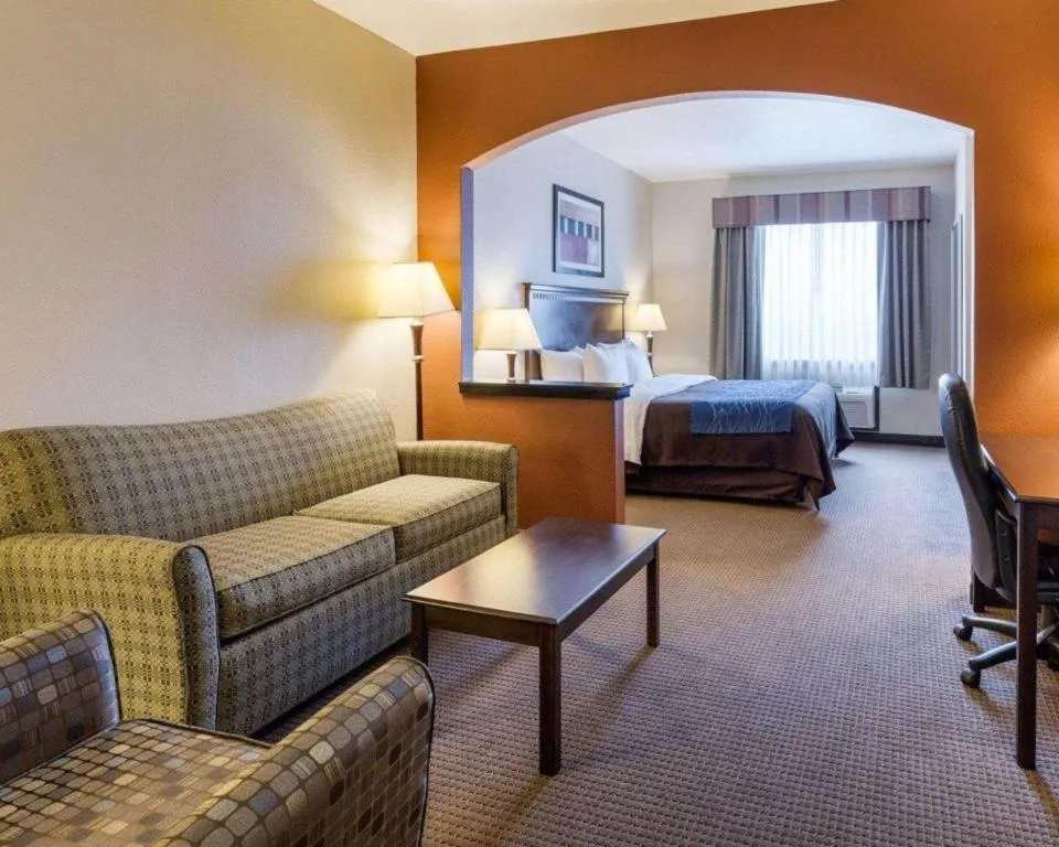 Bed in Comfort Inn & Suites Winnie