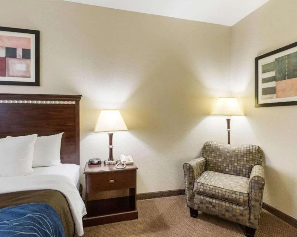 Bed in Comfort Inn & Suites Winnie