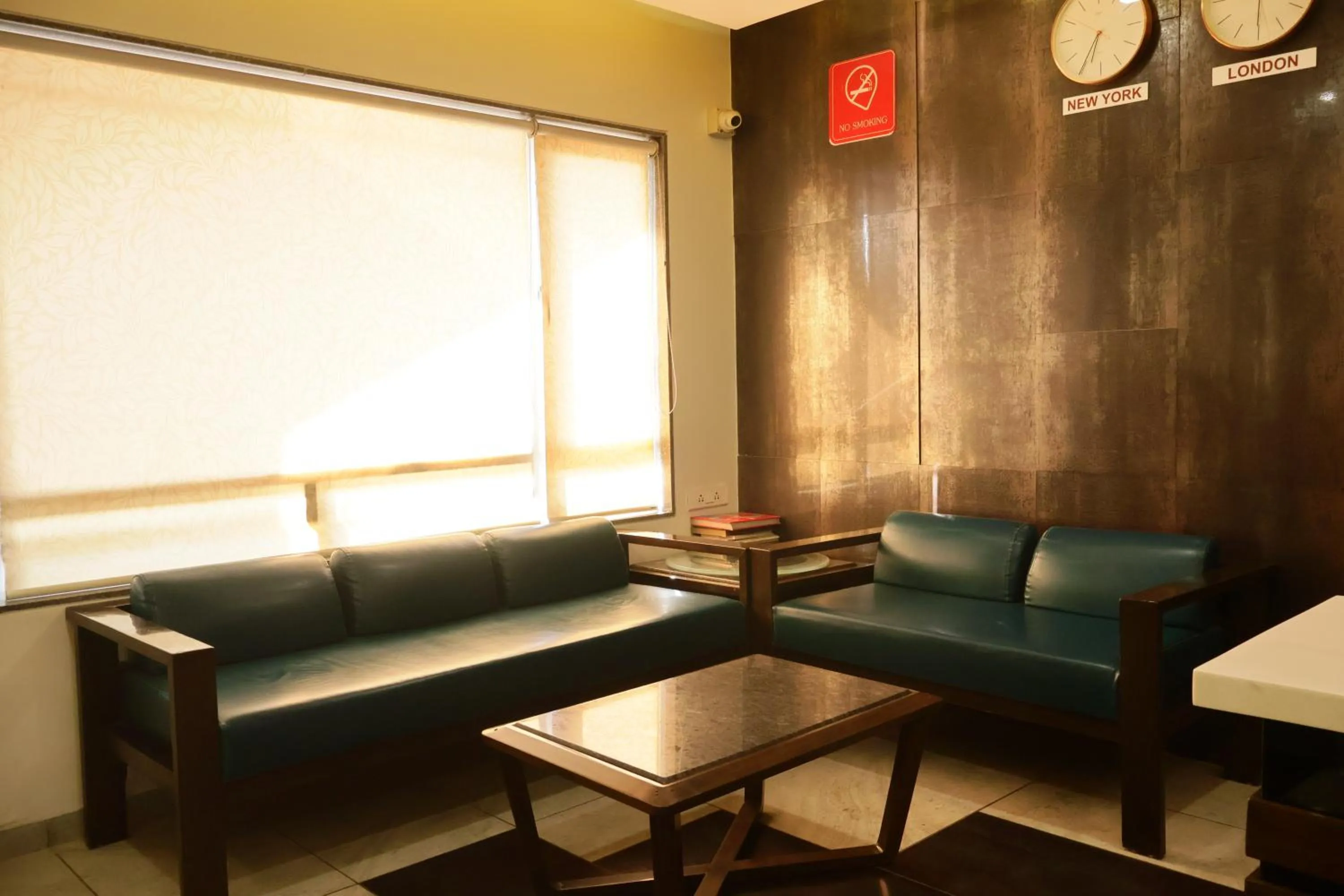 Seating area in Hotel Kabir