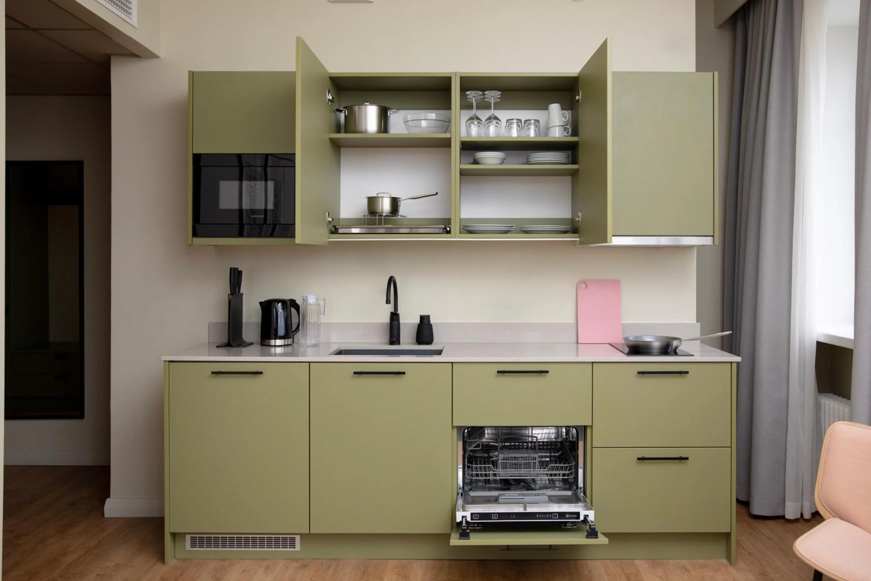 Kitchen or kitchenette in Bob W Turku City Centre