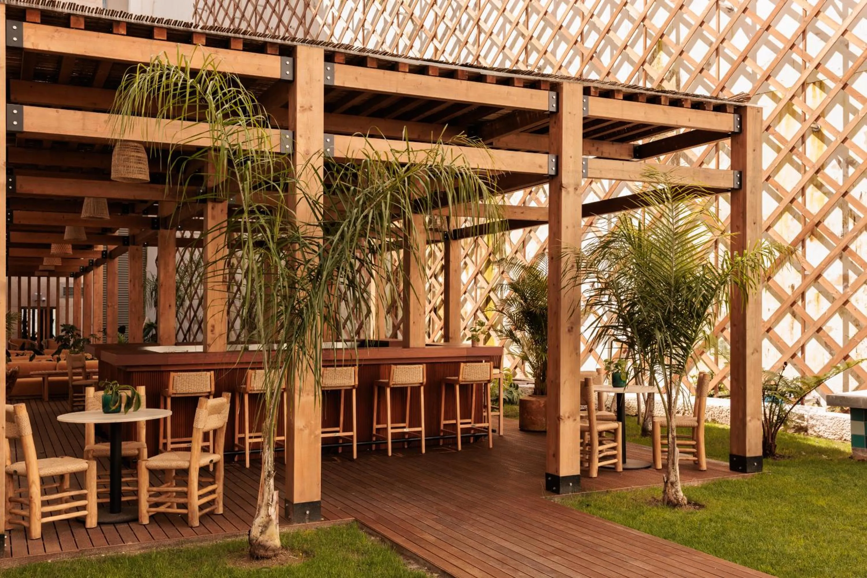 Inner courtyard view in Locke de Santa Joana