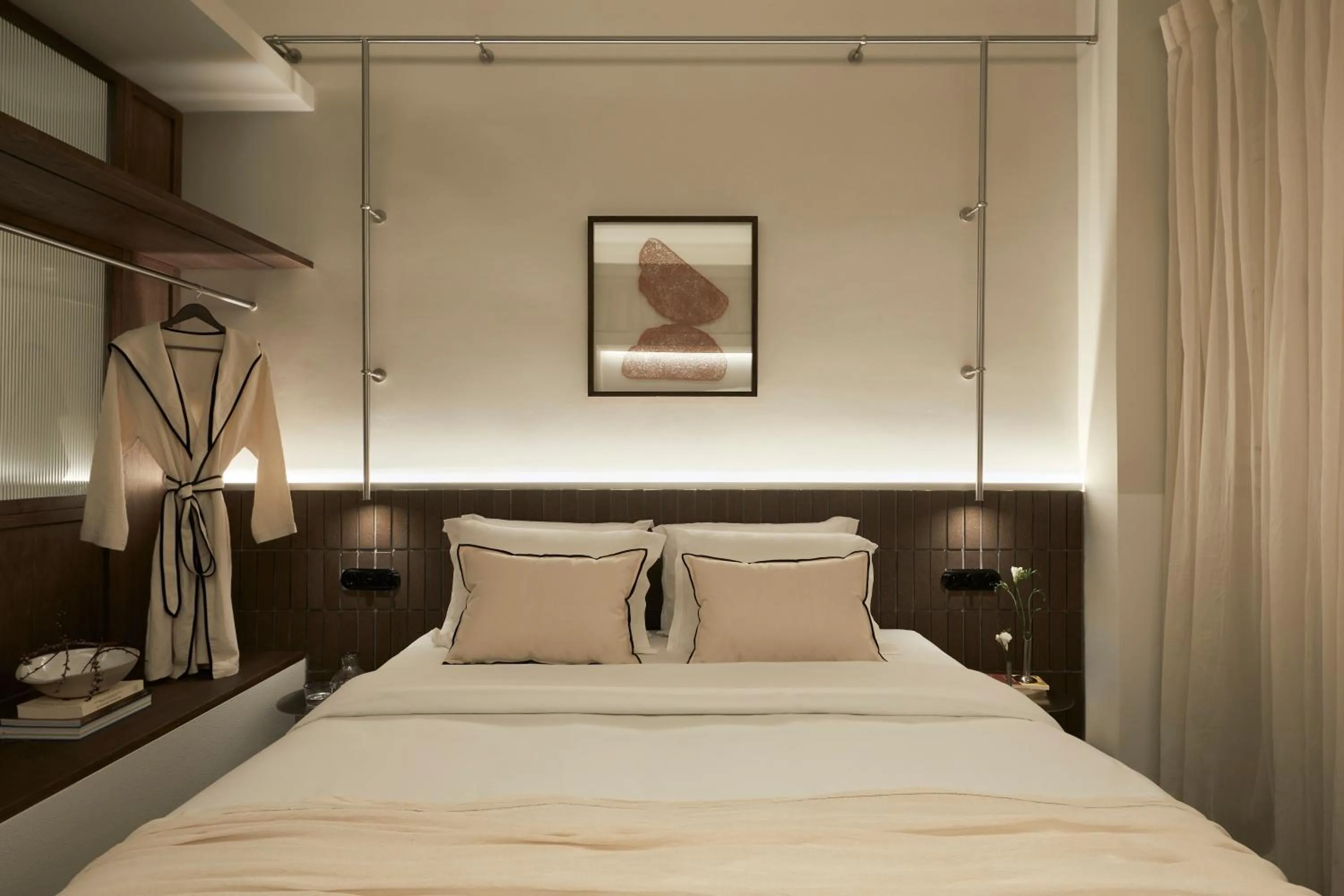 Bed in Ergon Bakehouse Athens