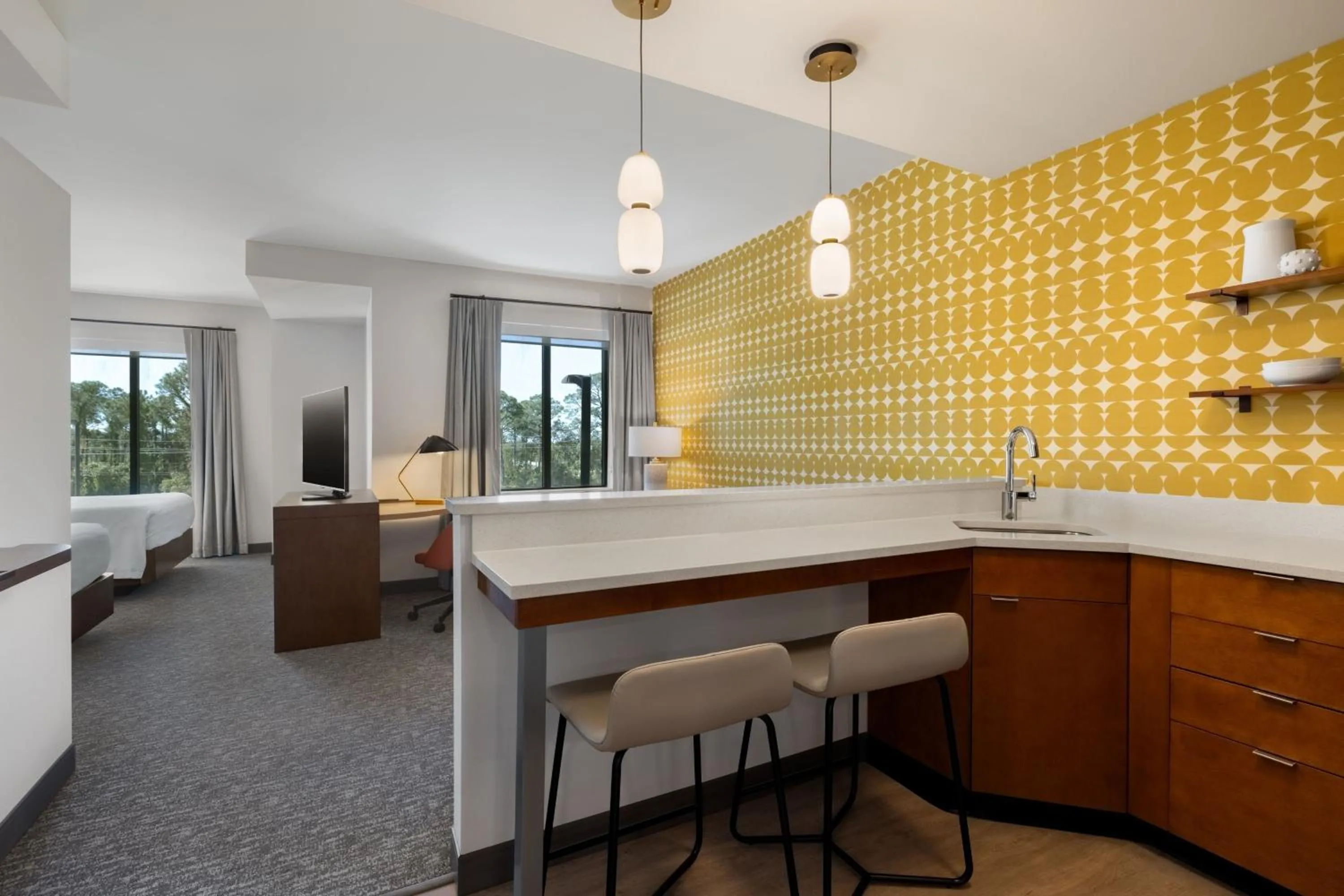 Kitchen or kitchenette in Residence Inn Panama City Beach Pier Park