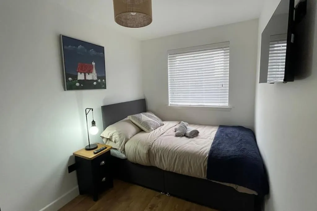 Bed in Braeview - by Caithness Luxury Apartments NC500 - 3 Bedroom Luxury holiday home - Sleeps Work teams upto 3 & holiday makers upto 5