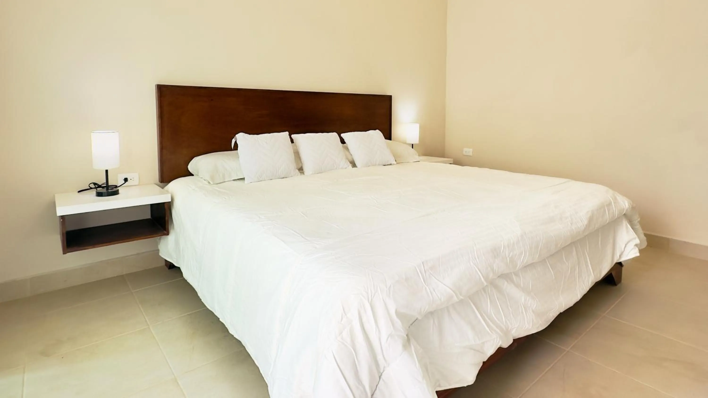 Bed in Villas Mar Turquesa Cozumel