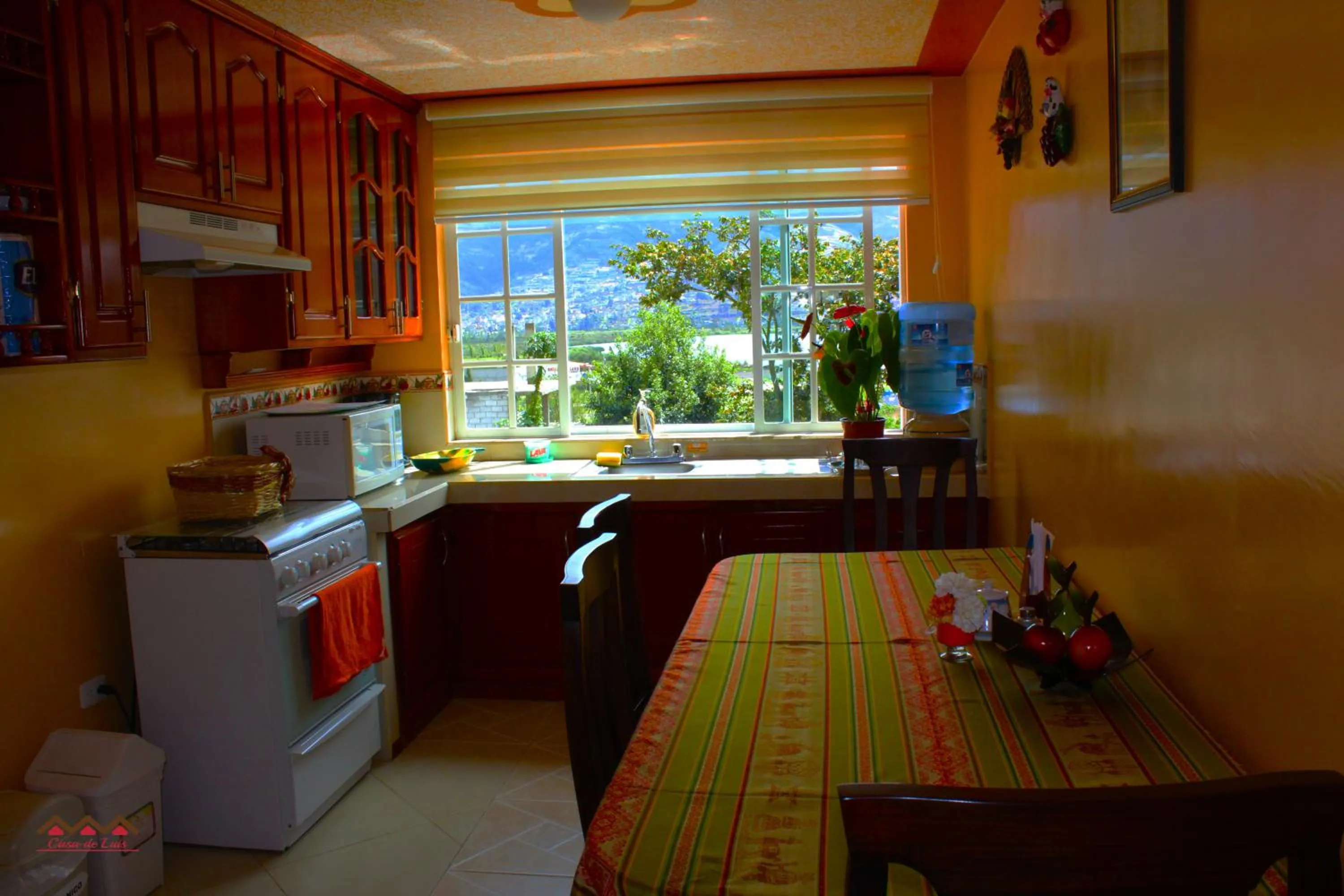 Communal kitchen in Casa de Luis