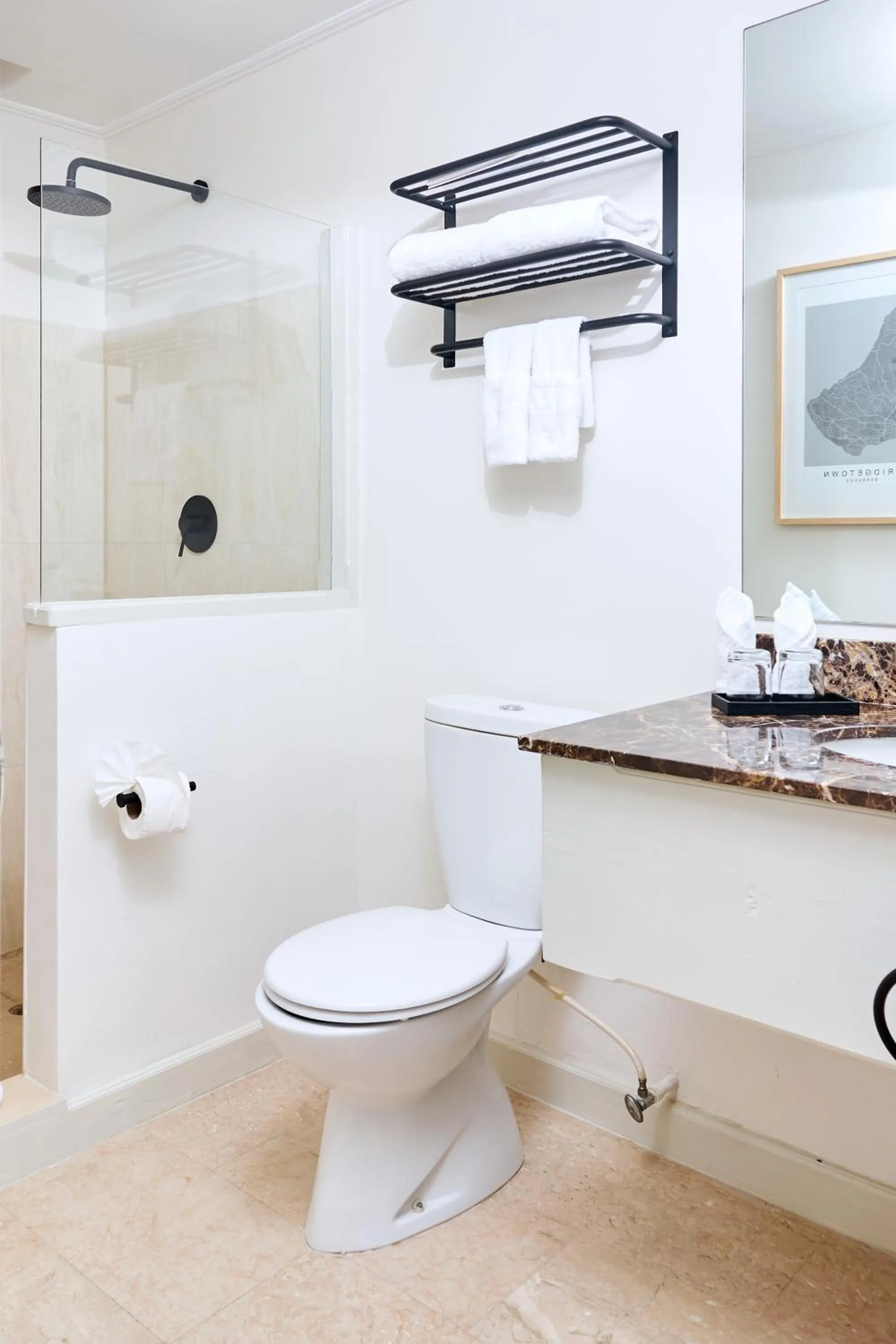 Shower in South Point Hotel Inc