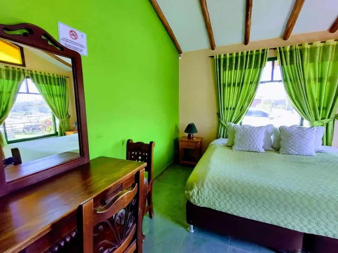 Bed in Hotel Cabañas San Cayetano