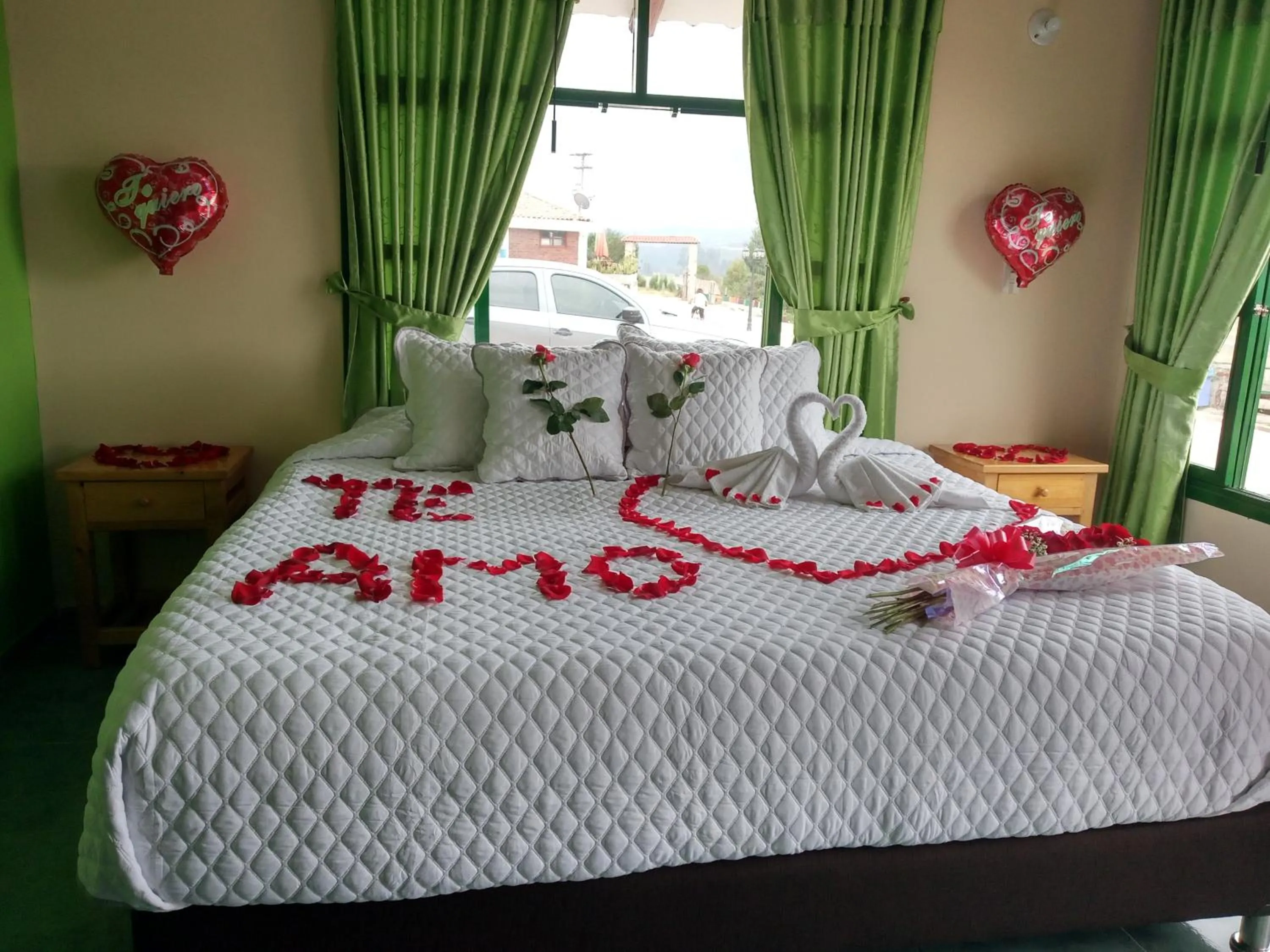 Bed in Hotel Cabañas San Cayetano