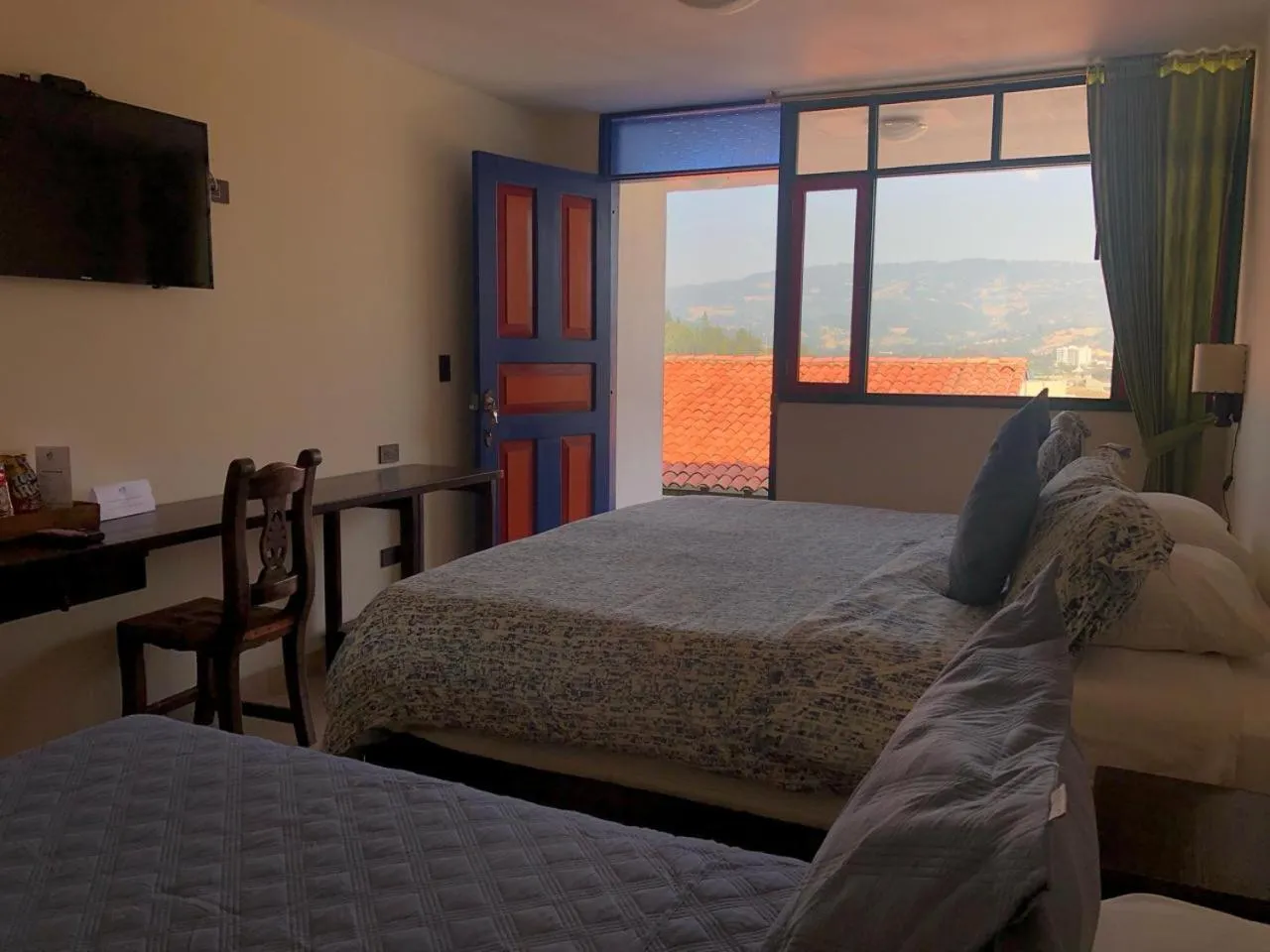 Bed in Hotel Cabañas San Cayetano