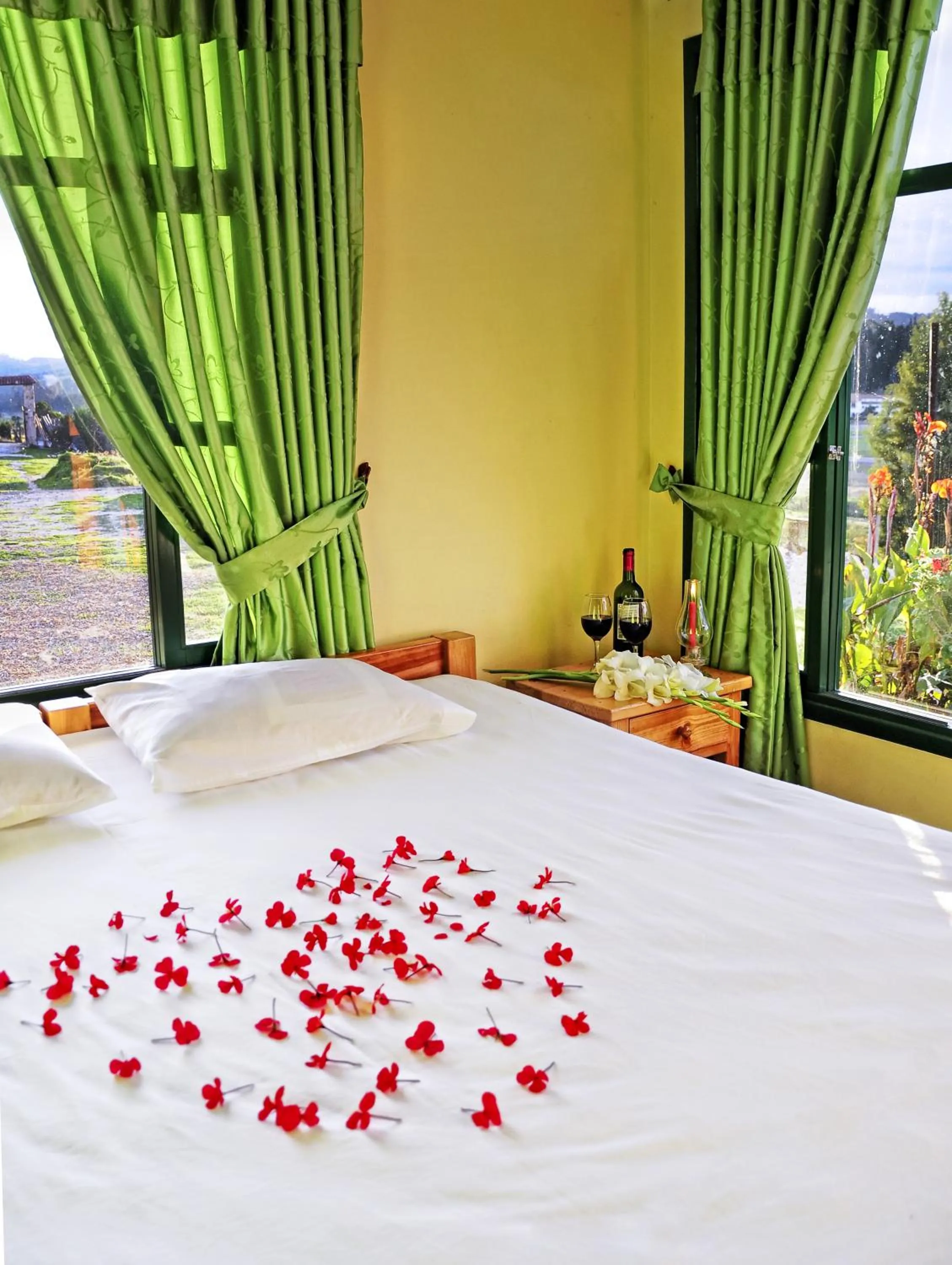 Bed in Hotel Cabañas San Cayetano