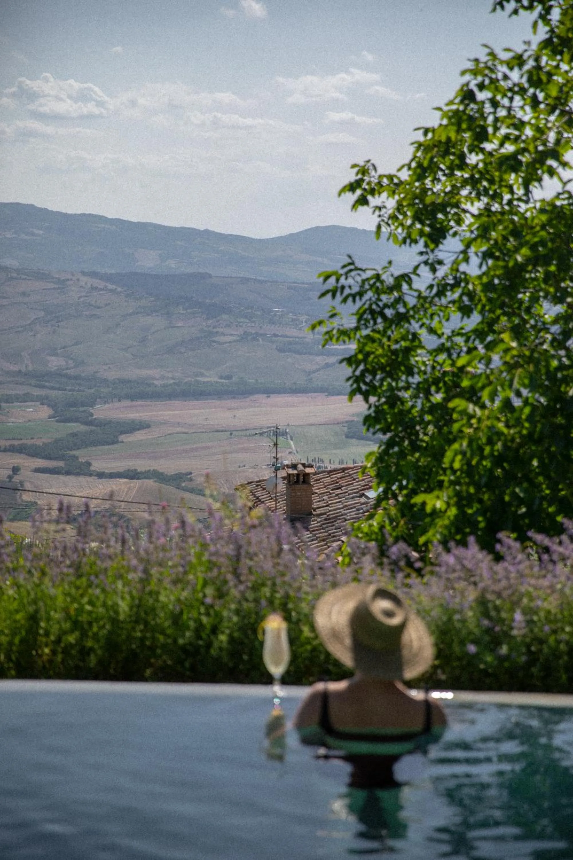 Swimming pool in Monteverdi Tuscany