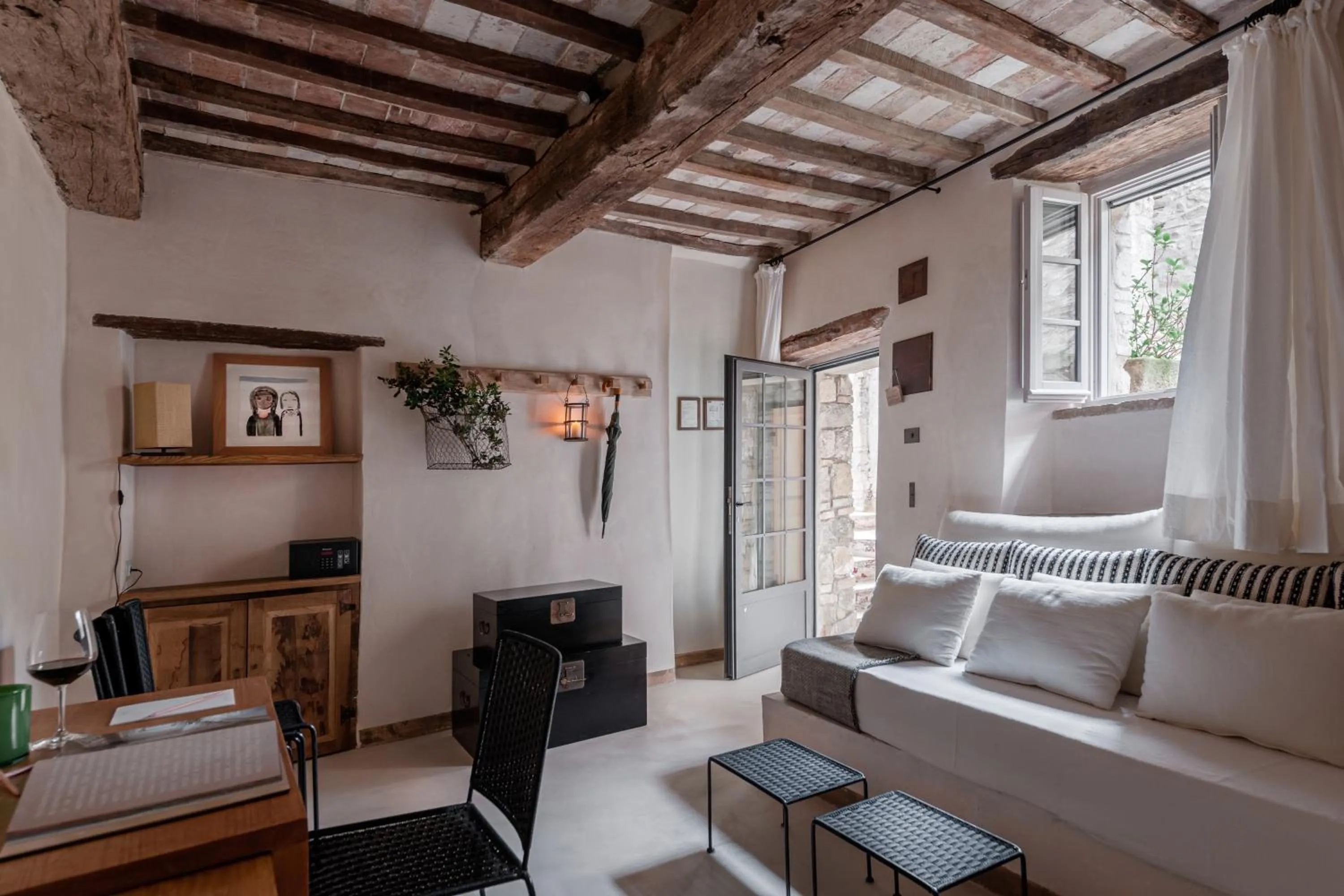 Seating area in Monteverdi Tuscany