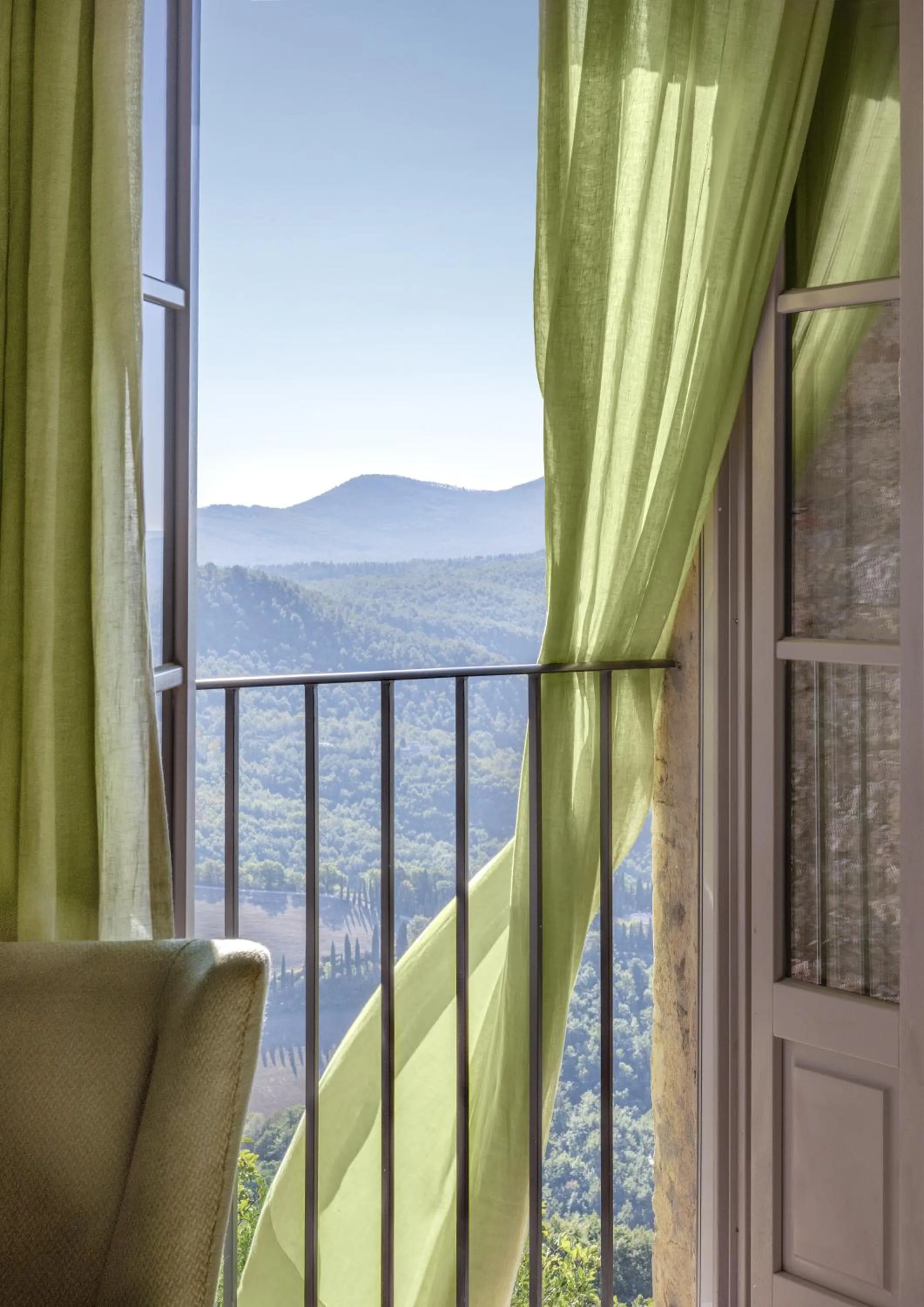 Mountain view in Monteverdi Tuscany