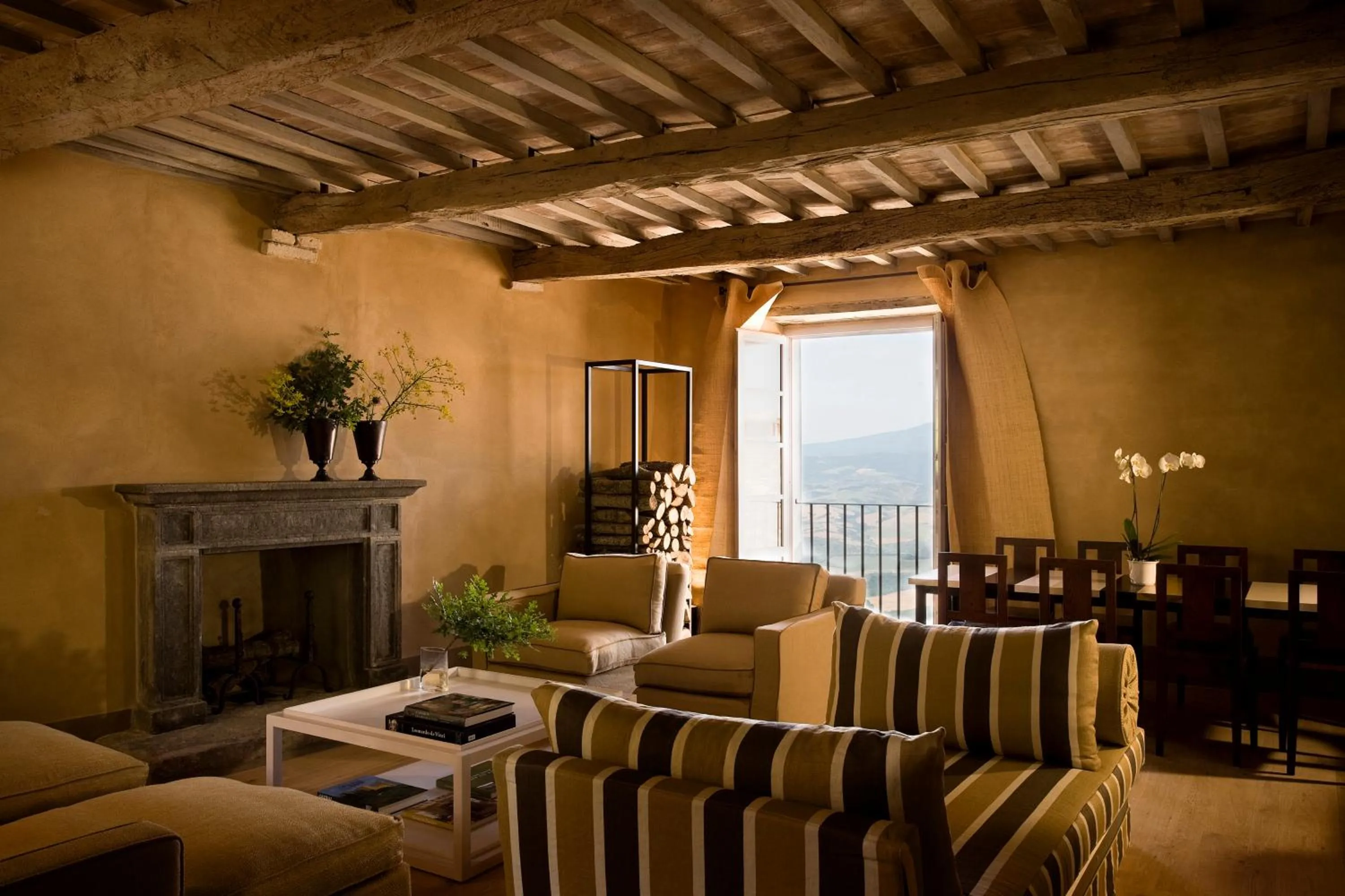 Living room in Monteverdi Tuscany