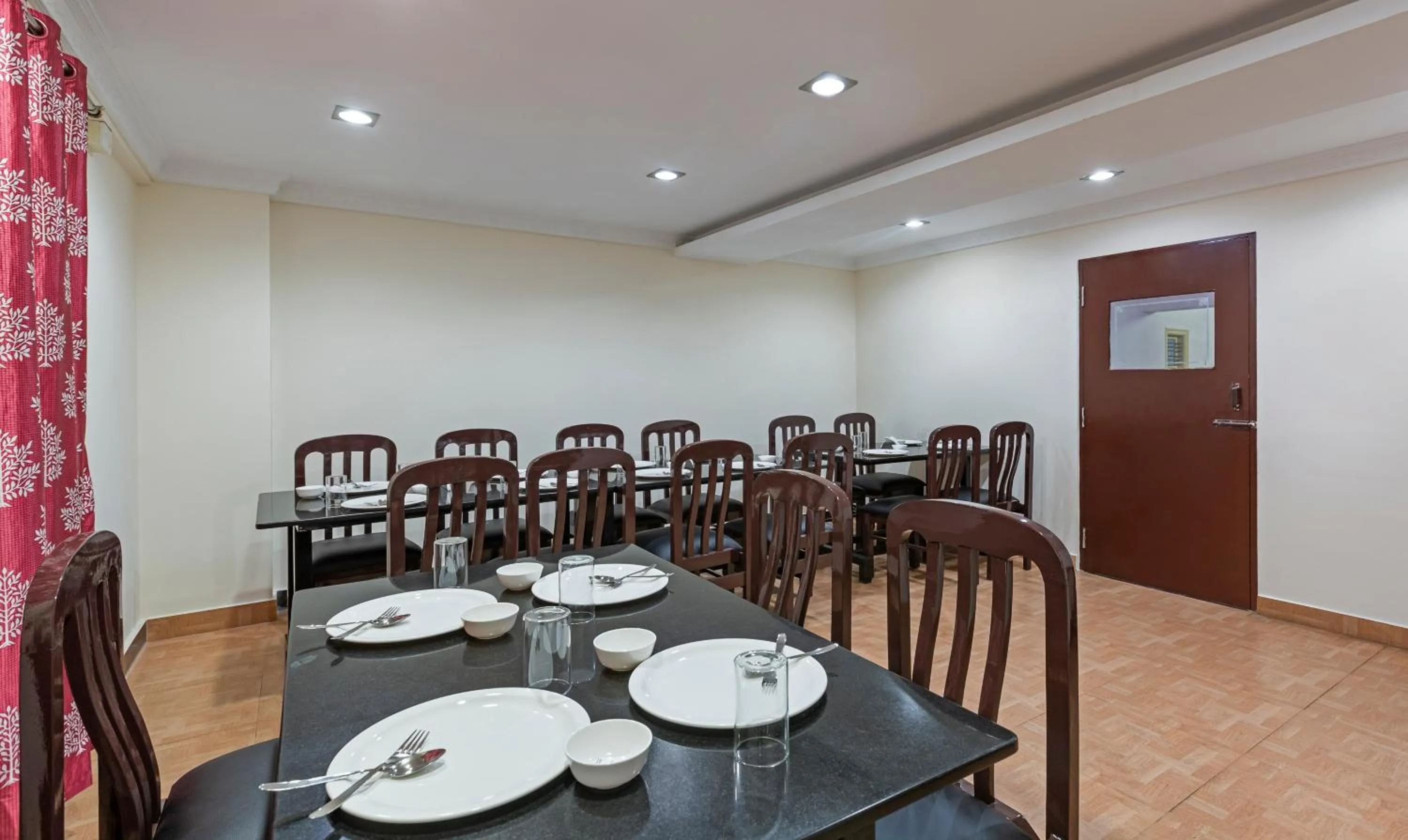 Dining area in Treebo Akshaya Residency