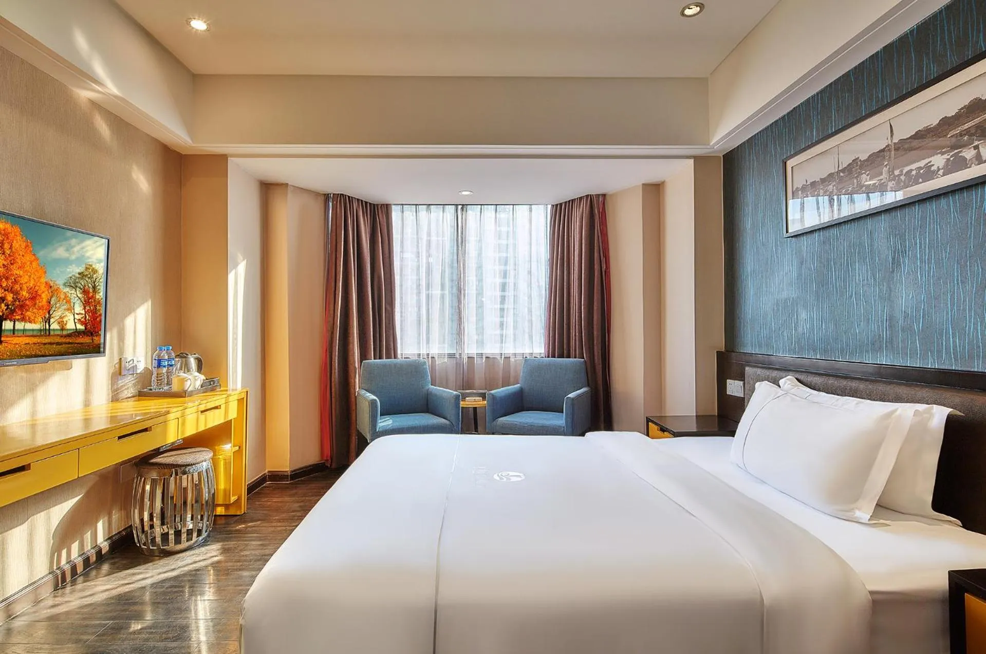 Bed in Insail Hotels Huanshi Road Taojin Metro Station Guangzhou