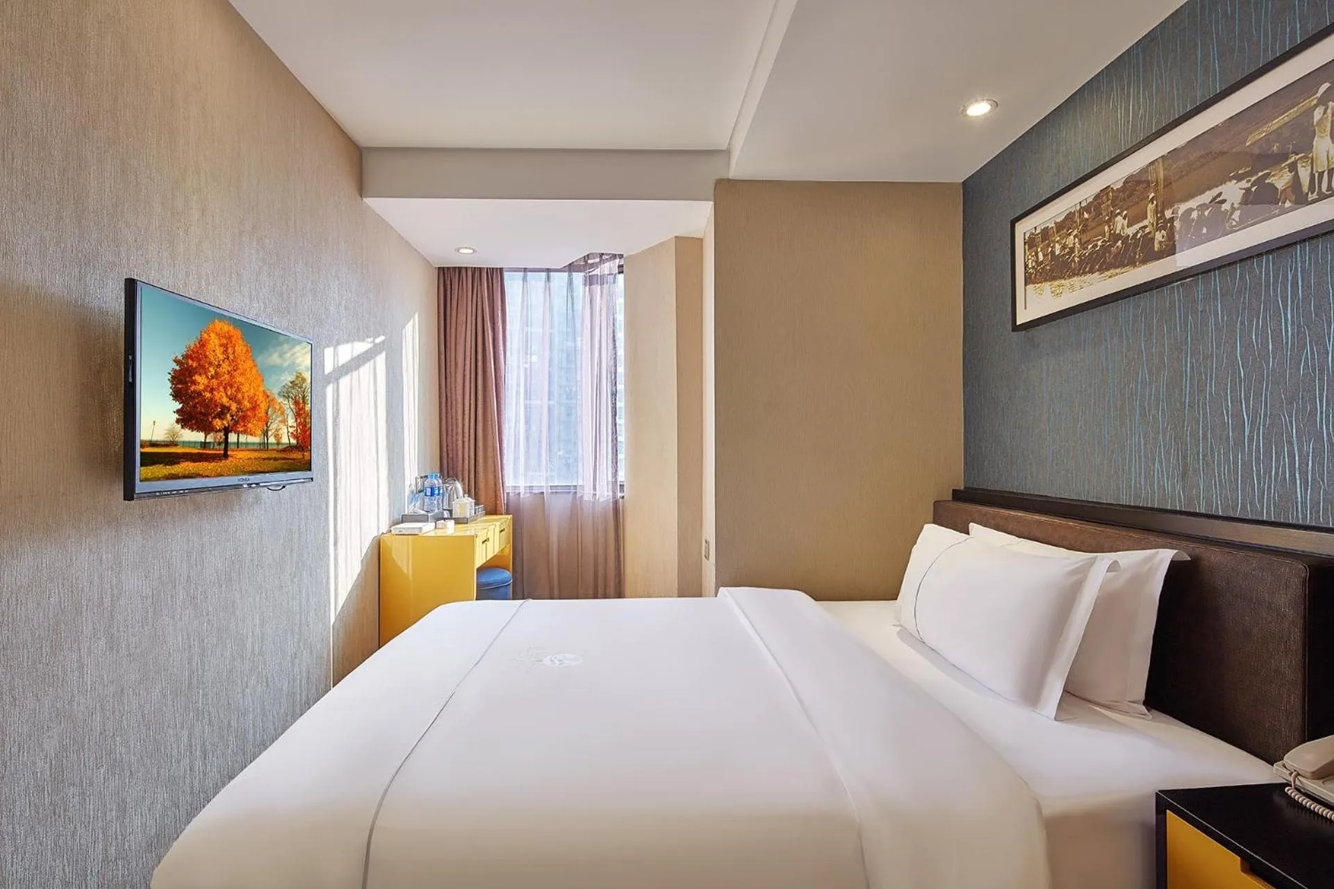 Bed in Insail Hotels Huanshi Road Taojin Metro Station Guangzhou