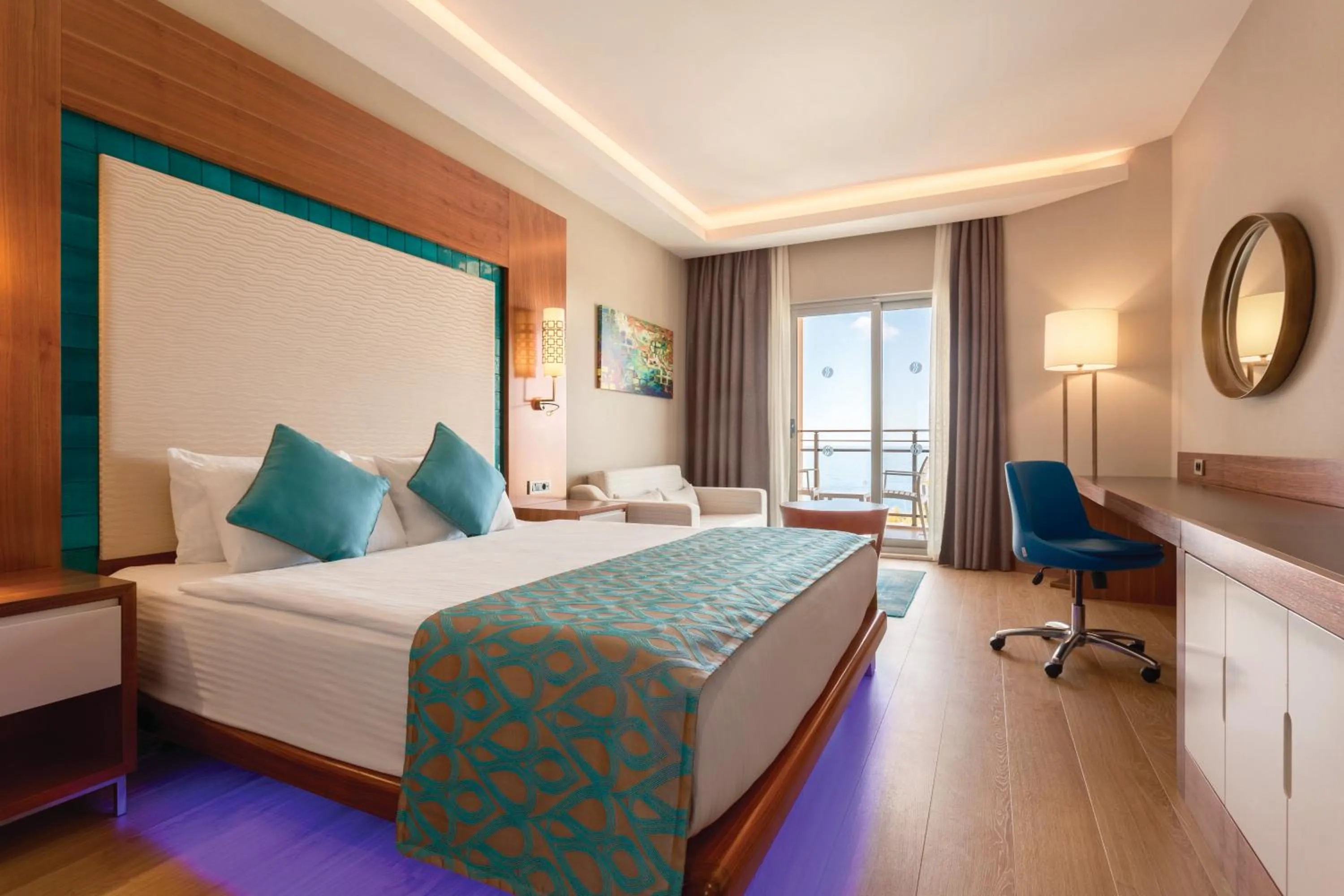 Bedroom, Bed in Ramada Resort Kusadasi & Golf