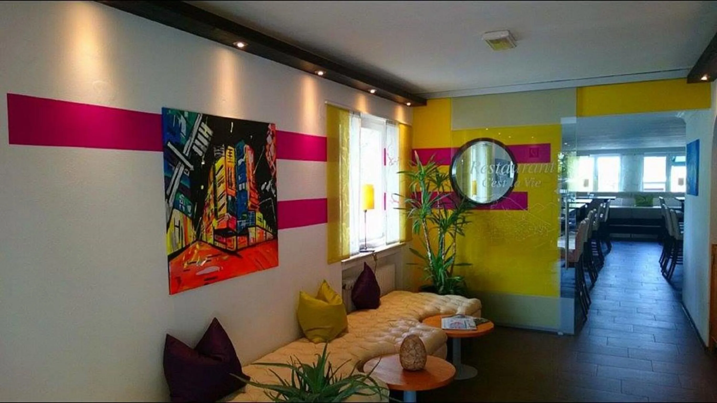 Lobby or reception in Hotel-Restaurant Bellevue