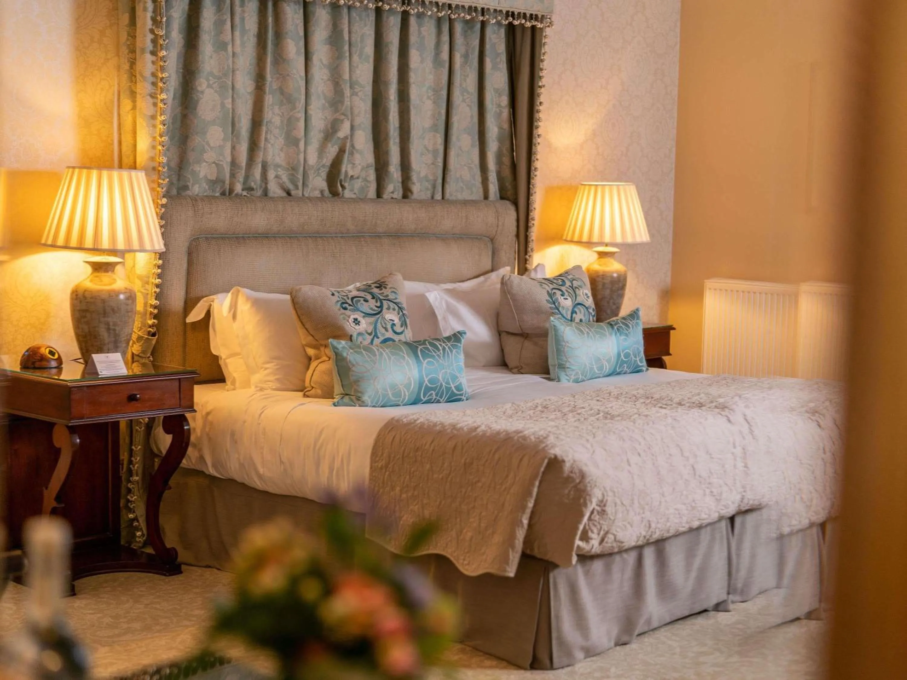 Bedroom, Bed in Lucknam Park, Emblems Collection