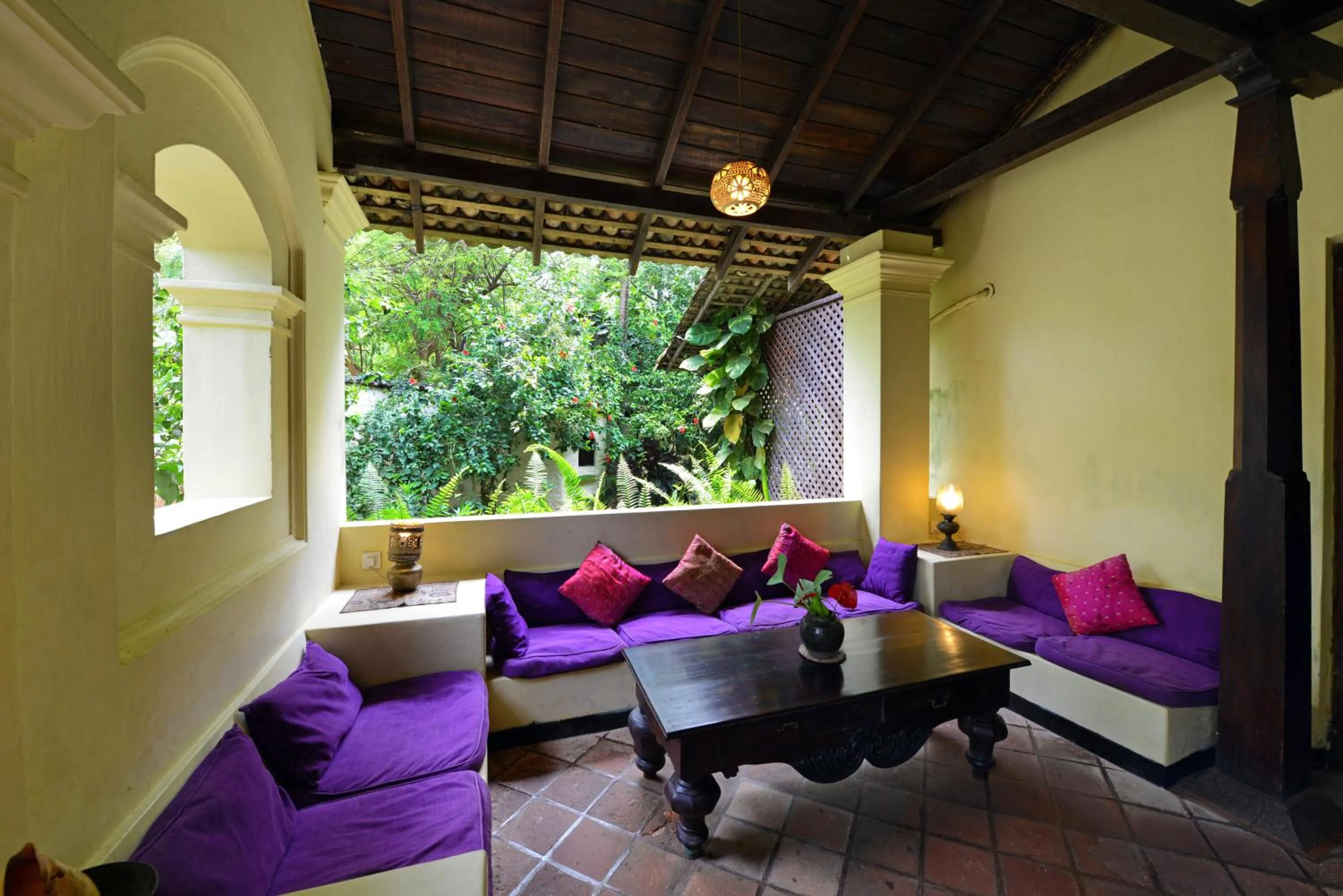 Seating area in Secret Garden Villa - Unawatuna