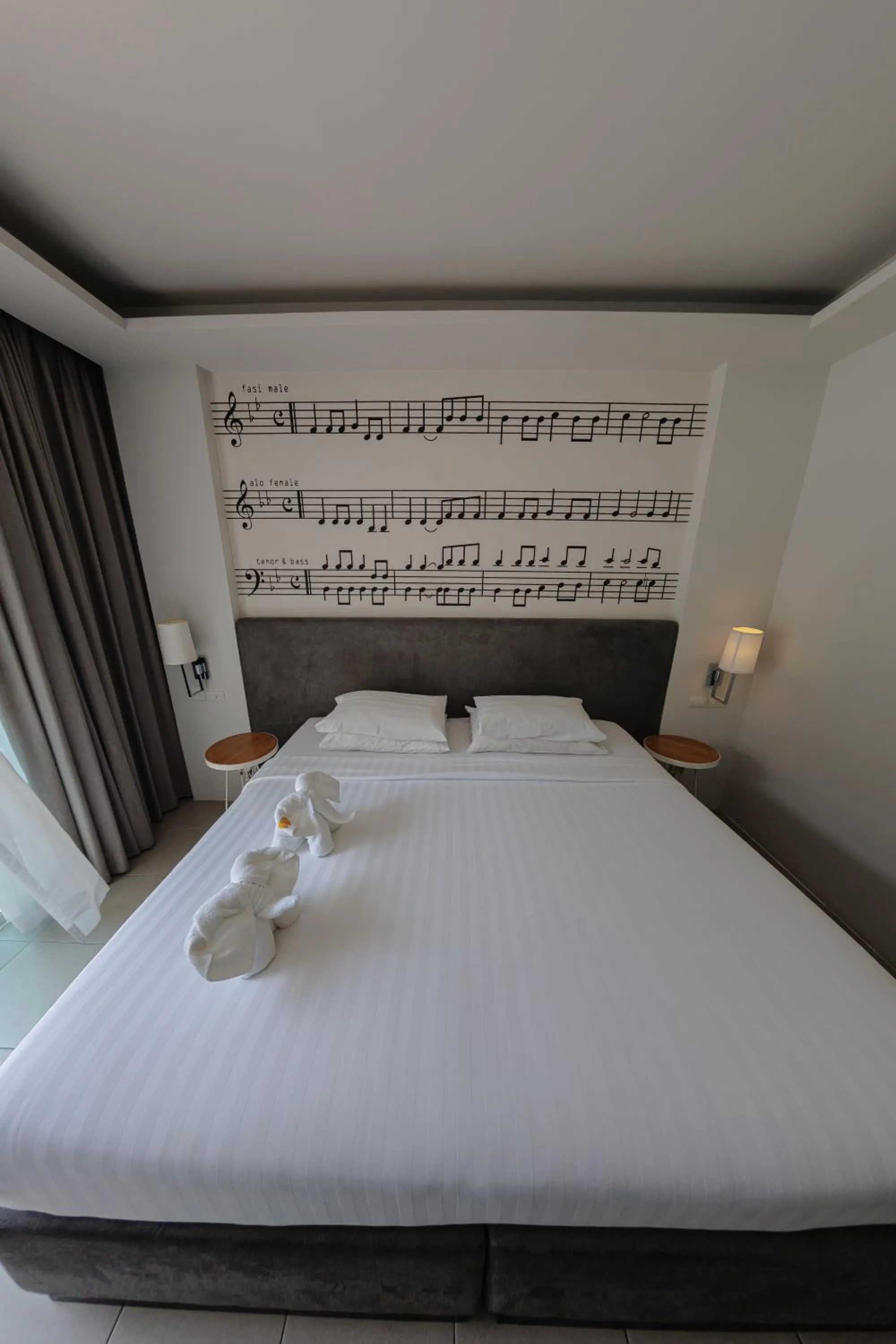 View (from property/room), Bed in The Melody Phuket - SHA Extra Plus