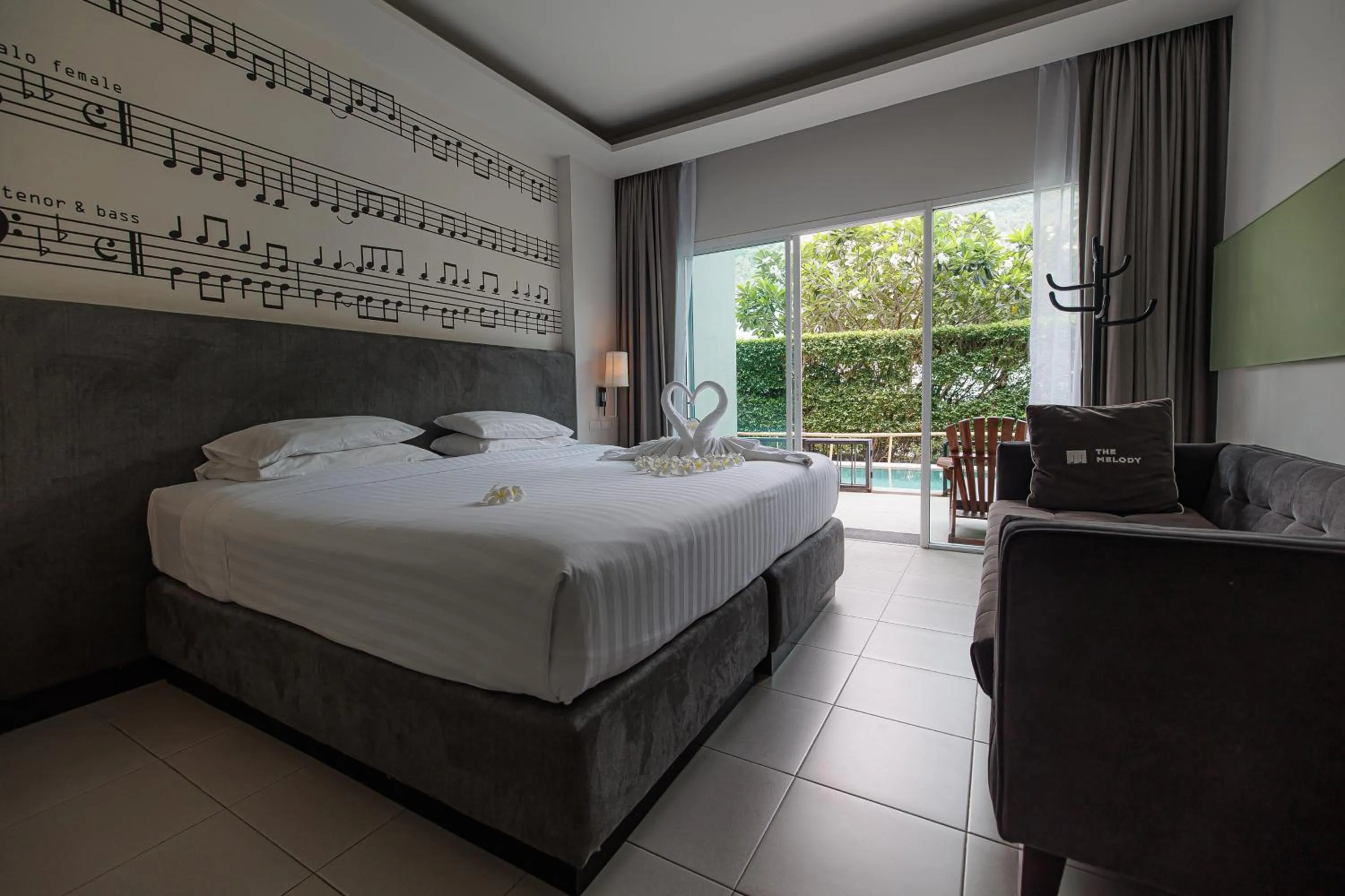 Bedroom, Bed in The Melody Phuket - SHA Extra Plus