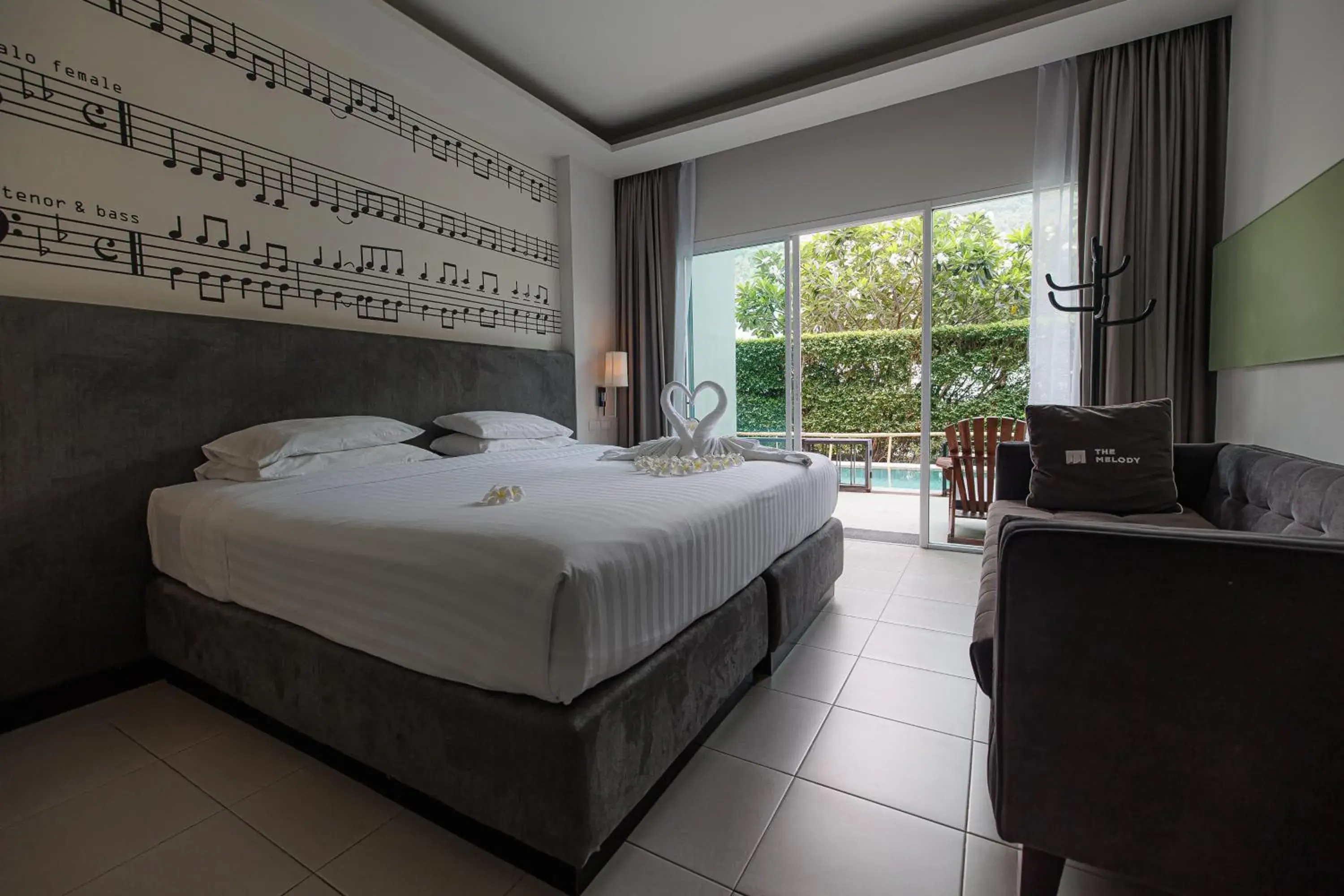 Jazz Deluxe Double Room with Pool Access in The Melody Phuket - SHA Extra Plus Jazz Deluxe Double Room with Pool Access in The Melody Phuket - SHA Extra Plus
