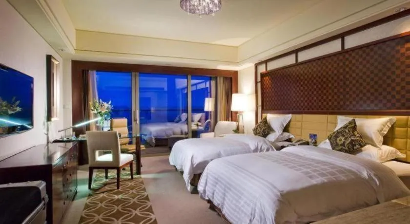 Bed in Shangyu International Hotel
