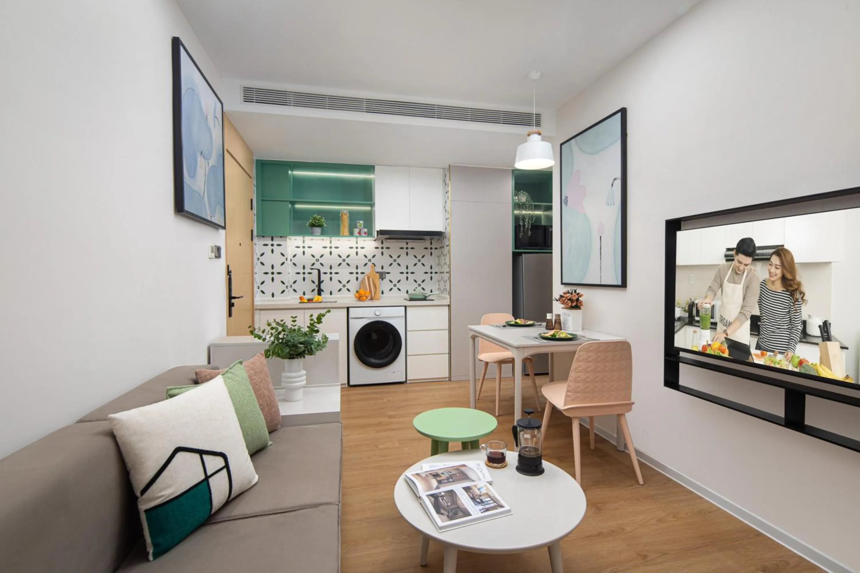 Kitchen or kitchenette in Adoor Suites Shenzhen