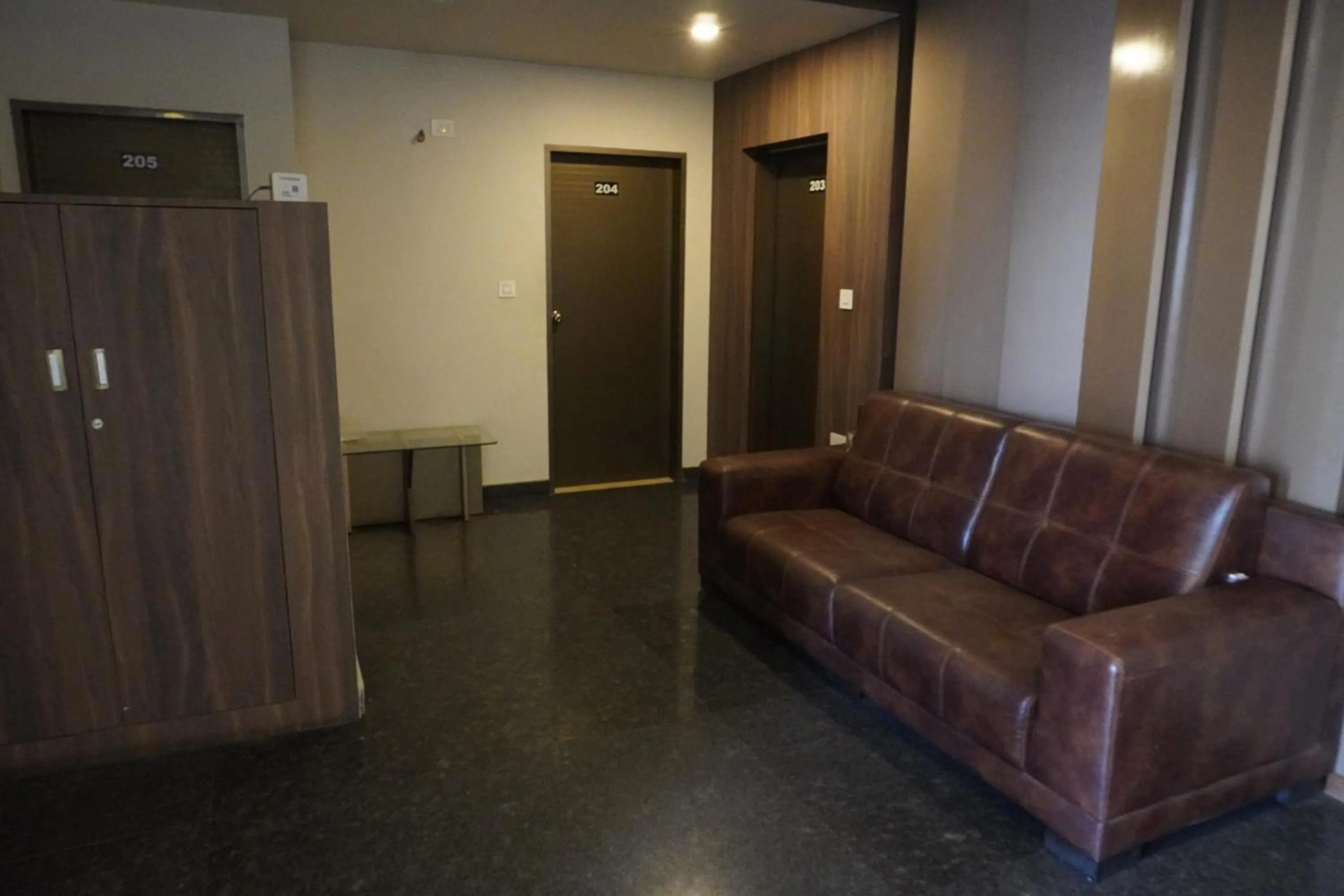 Seating area in HSM Grand Inn, Chittoor