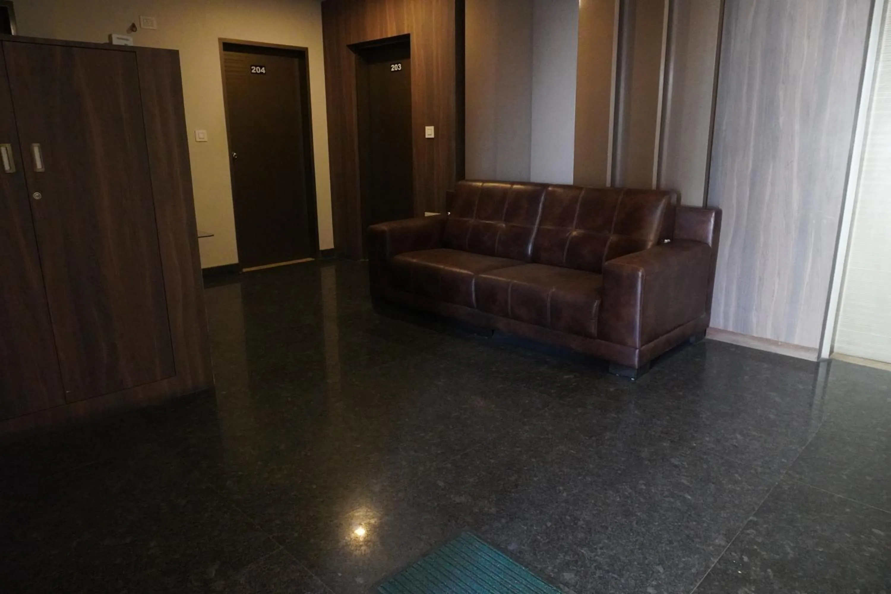 Seating area in HSM Grand Inn, Chittoor