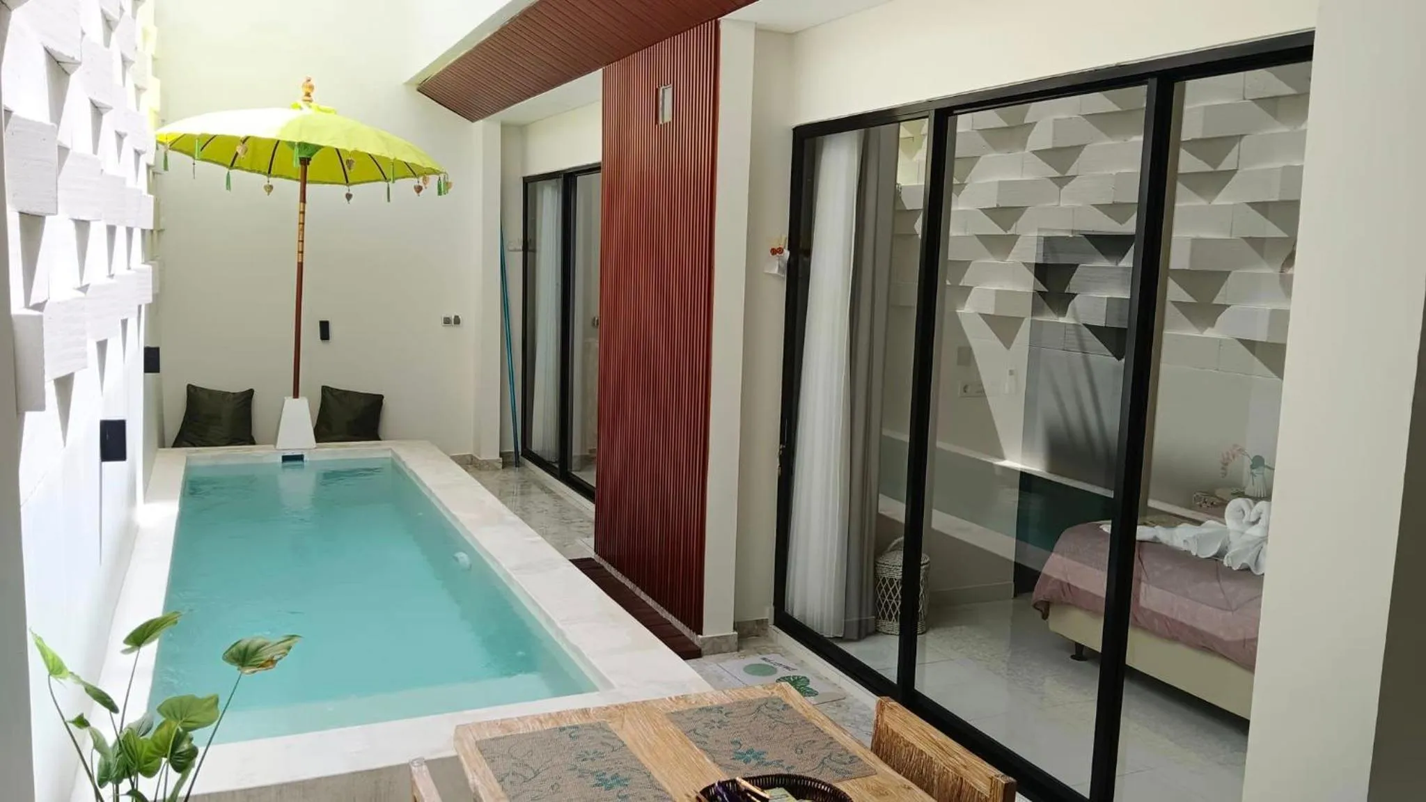 Pool view in Puspa Villa