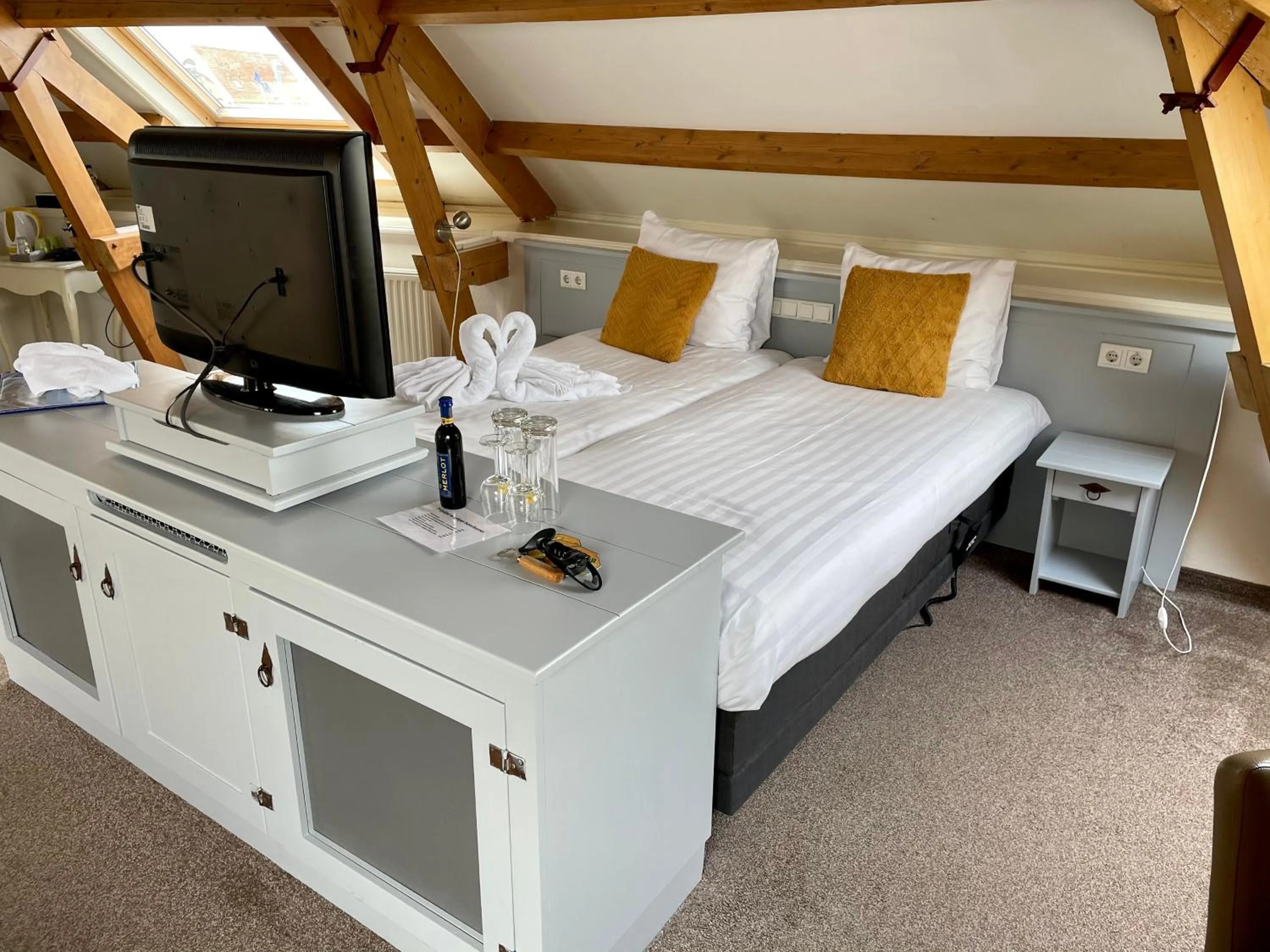 Bed in Havenhotel At Sea Texel