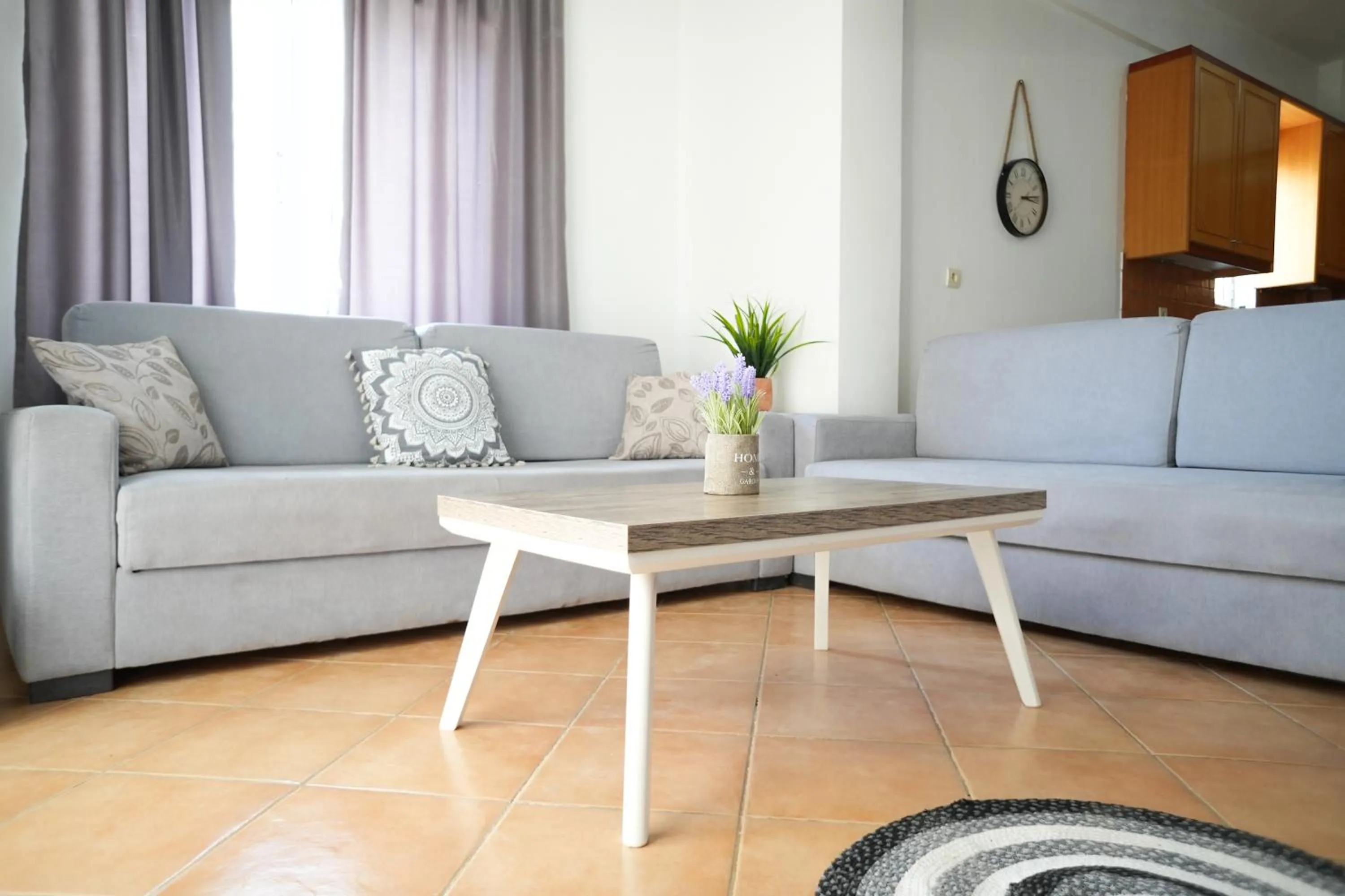 Living room in Saranda Waterside Apartments