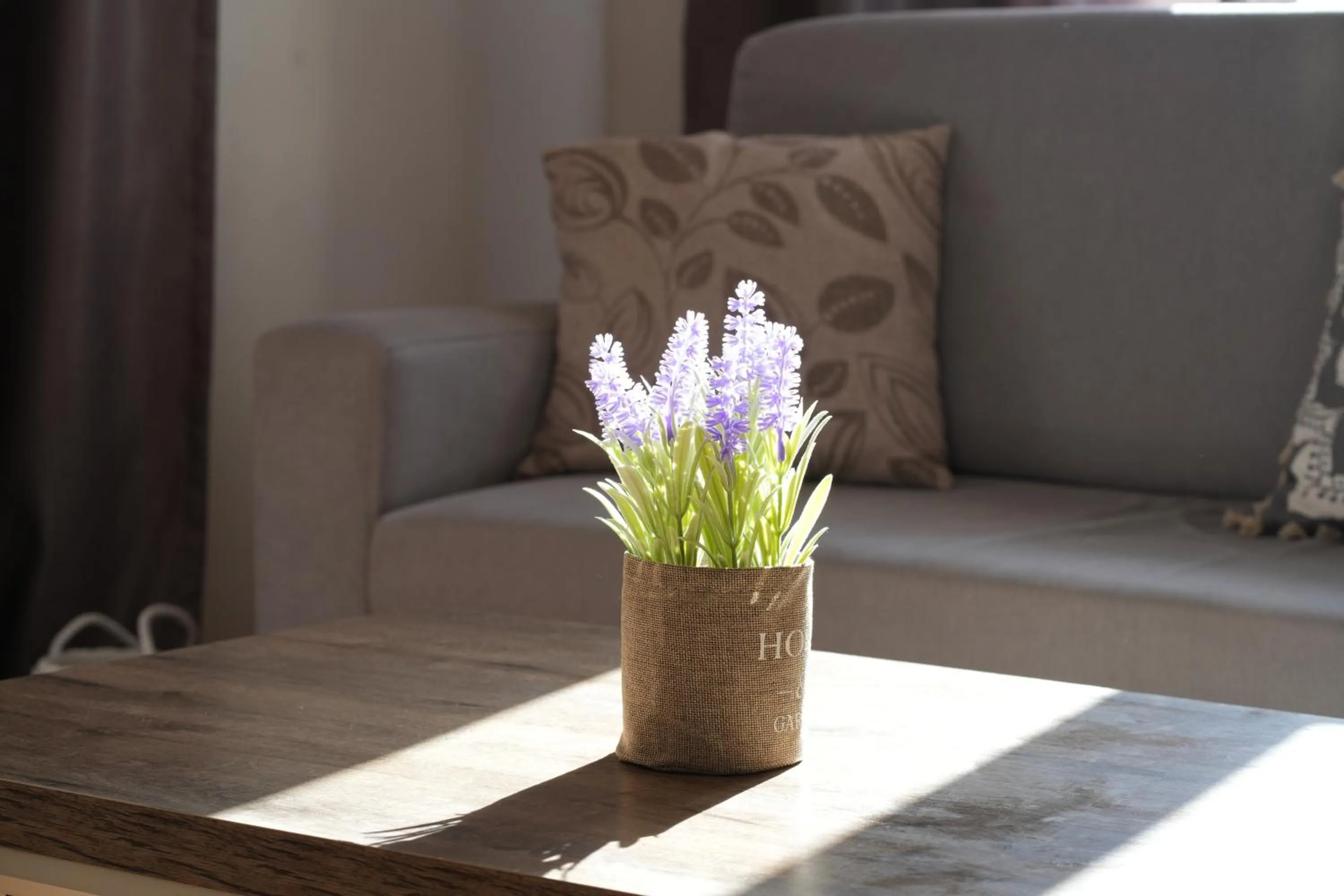 Living room in Saranda Waterside Apartments