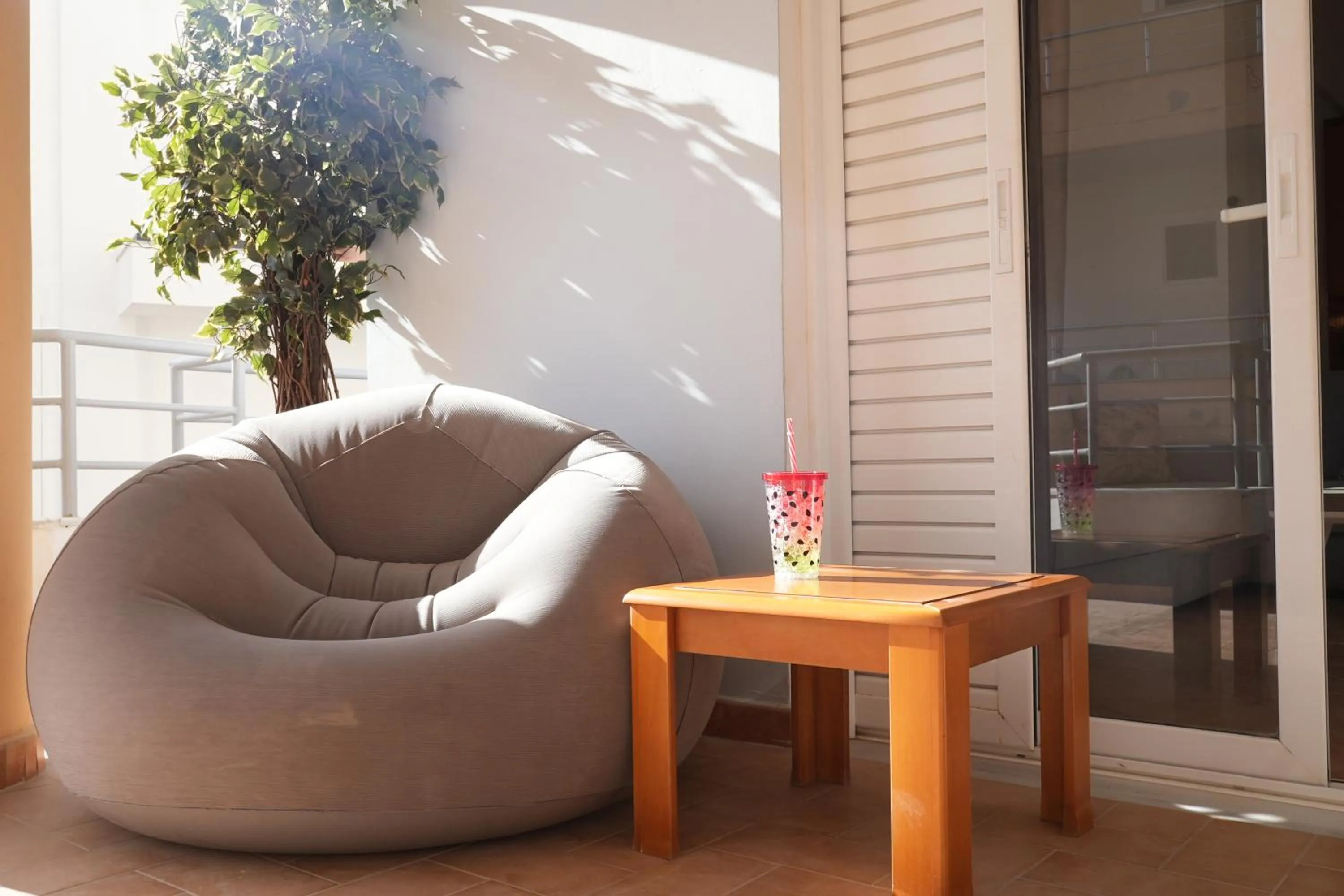Living room in Saranda Waterside Apartments