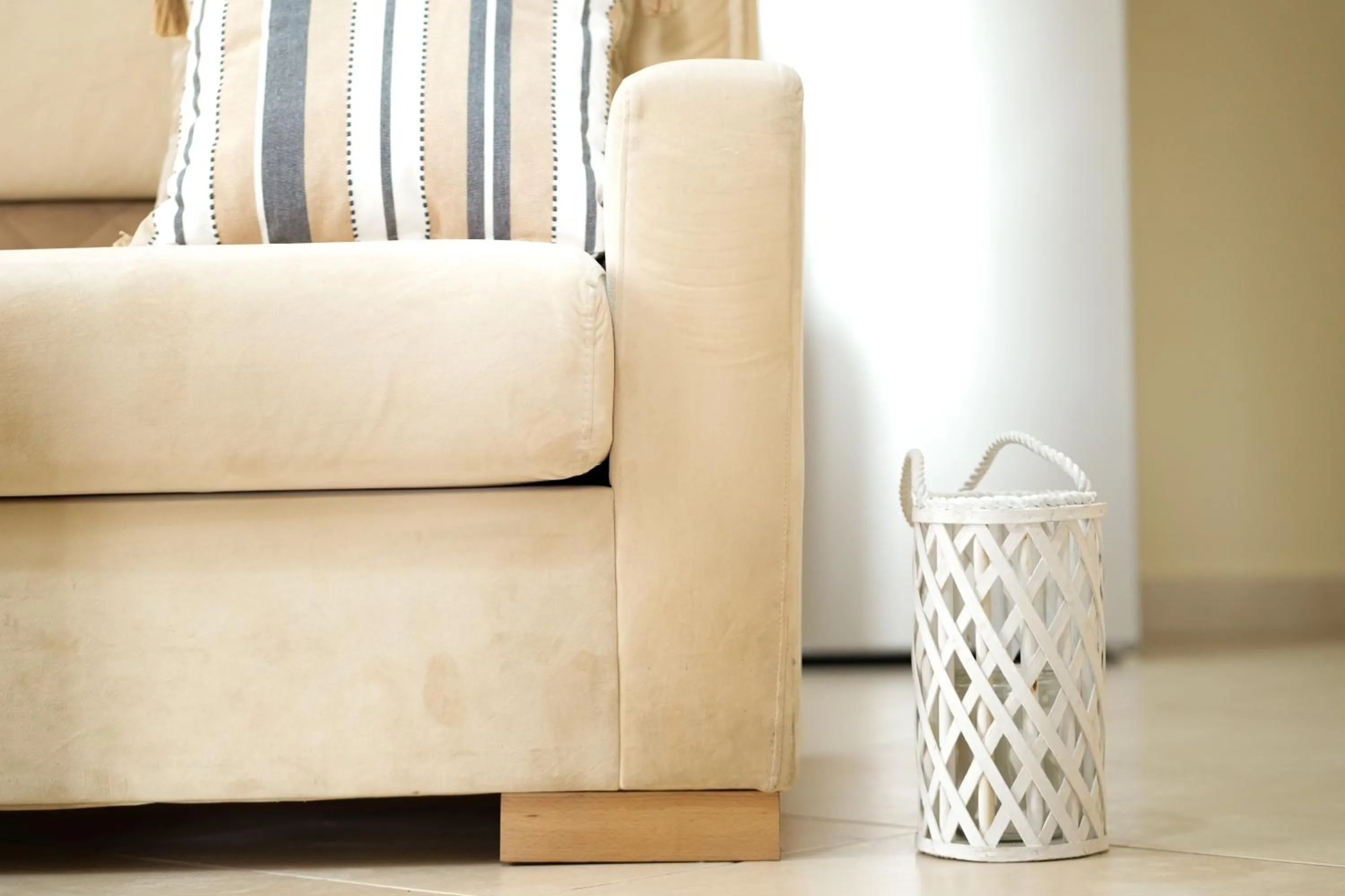 Living room in Saranda Waterside Apartments