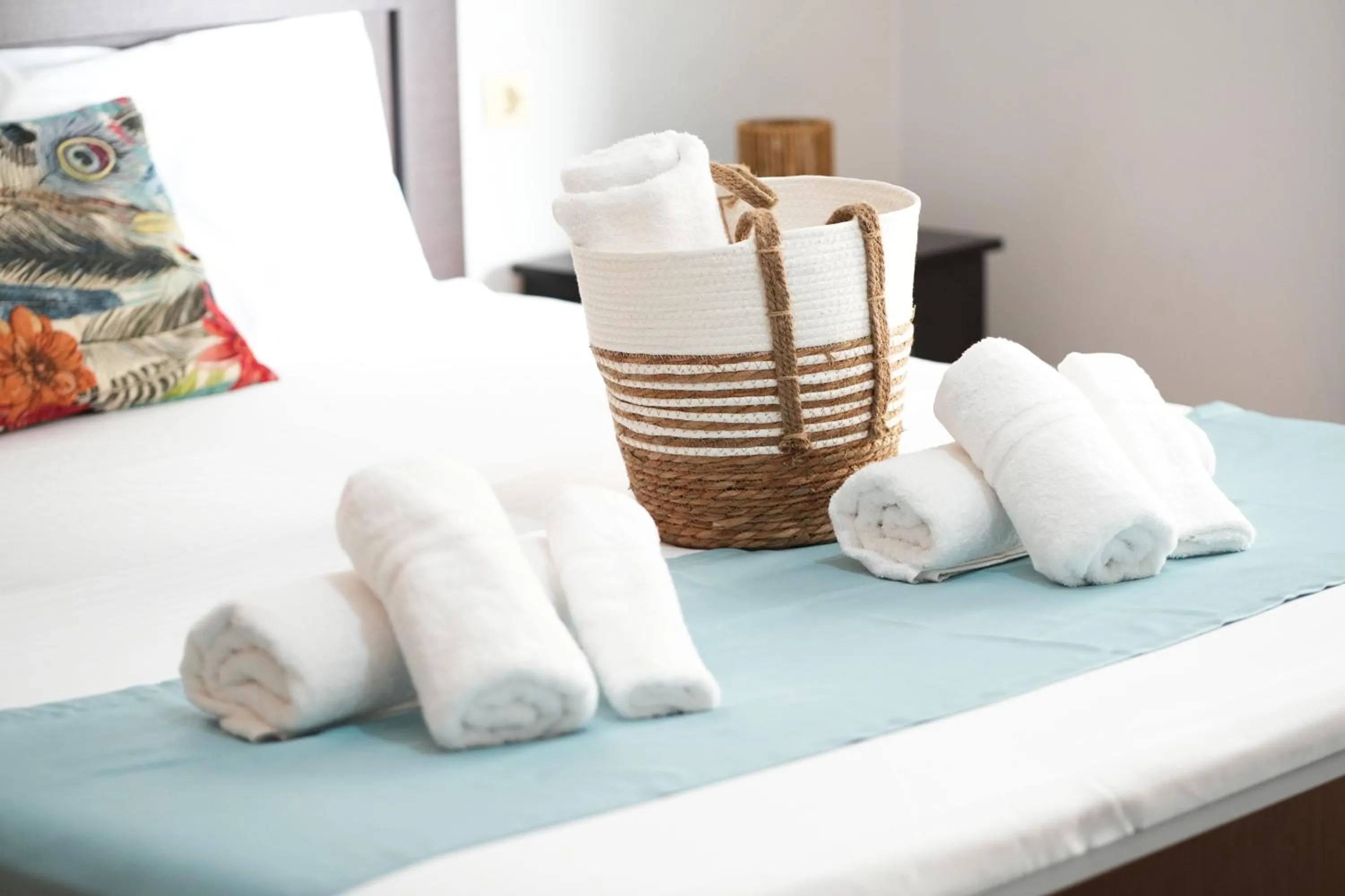 Bed in Saranda Waterside Apartments