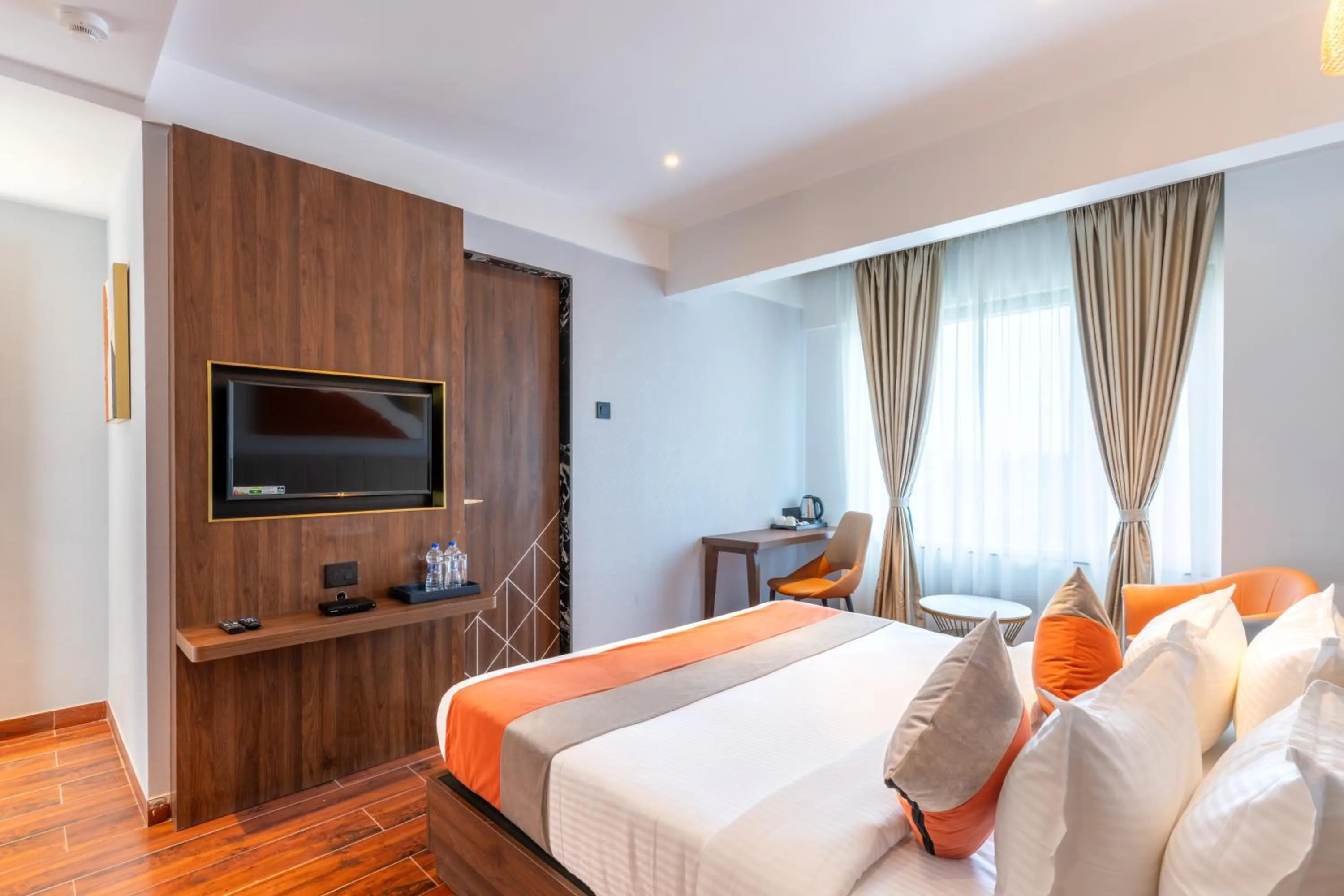 Bedroom, Bed in The Royal Pavilion, Kolhapur