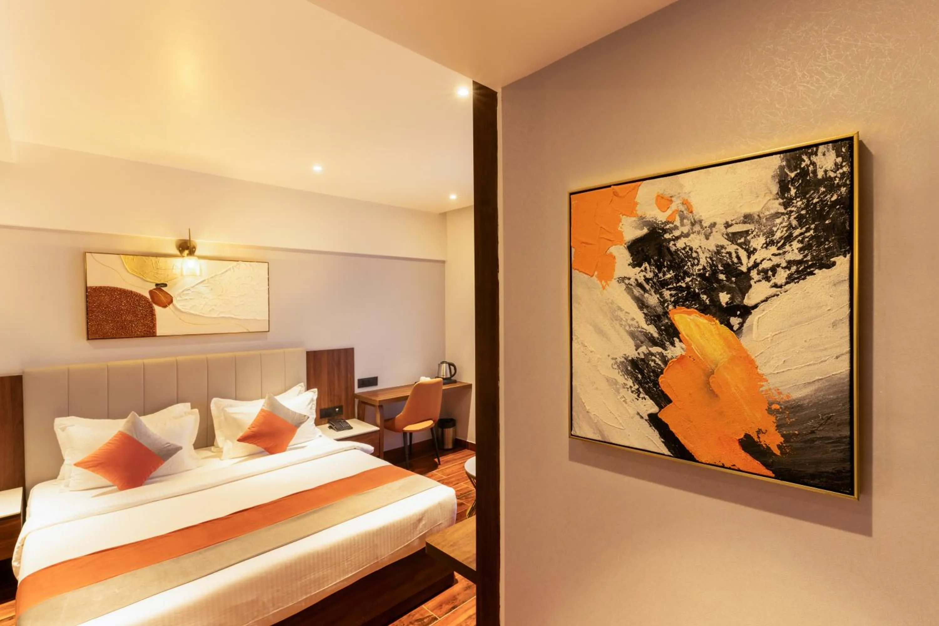 Bedroom, Bed in The Royal Pavilion, Kolhapur