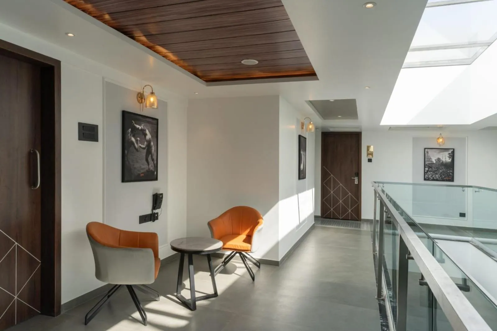 Seating area in The Royal Pavilion, Kolhapur