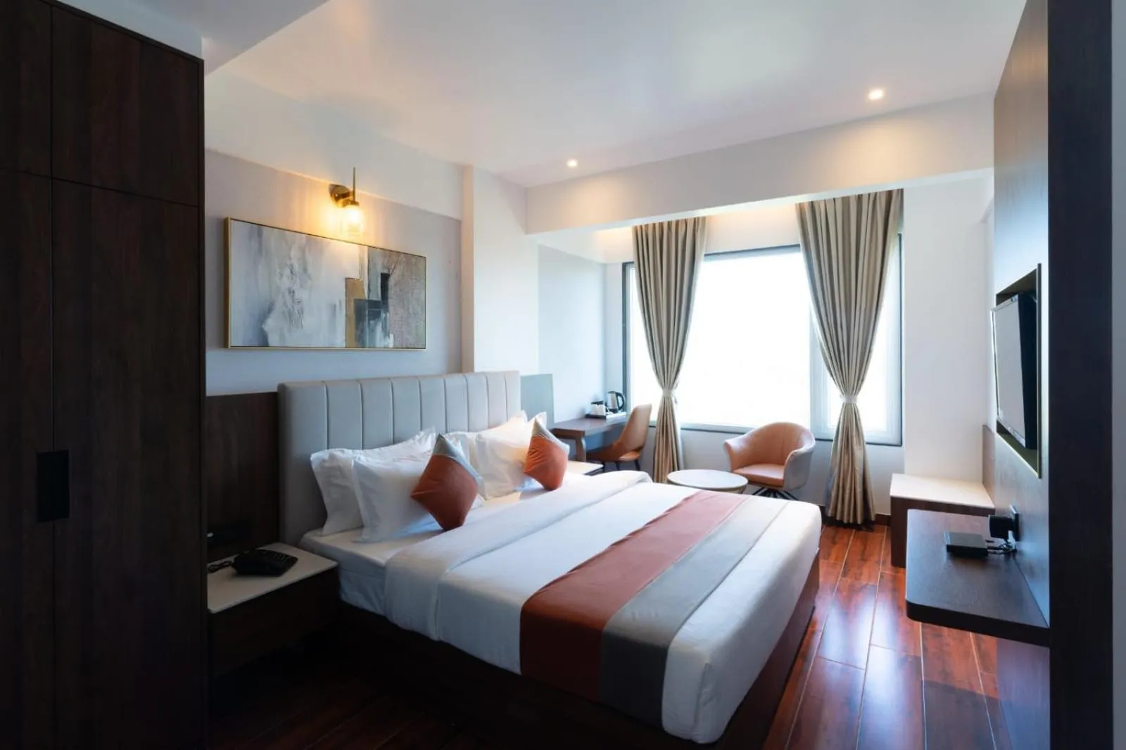 Bedroom, Bed in The Royal Pavilion, Kolhapur