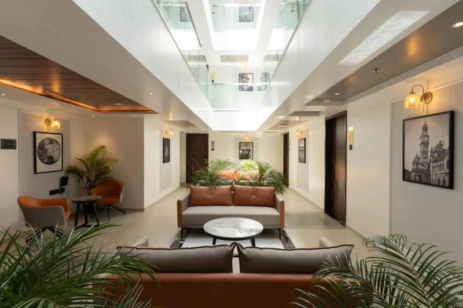 Seating area in The Royal Pavilion, Kolhapur